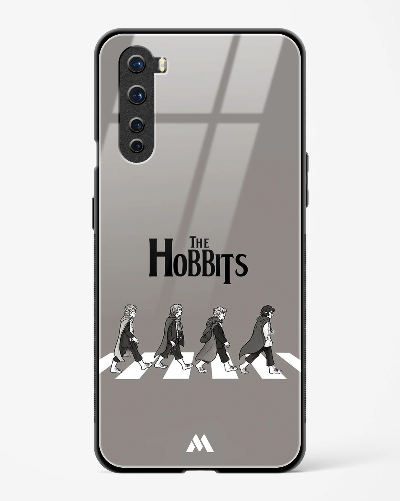 Hobbits at the Abbey Road Crossing Glass Case Phone Cover (OnePlus) - Image 47