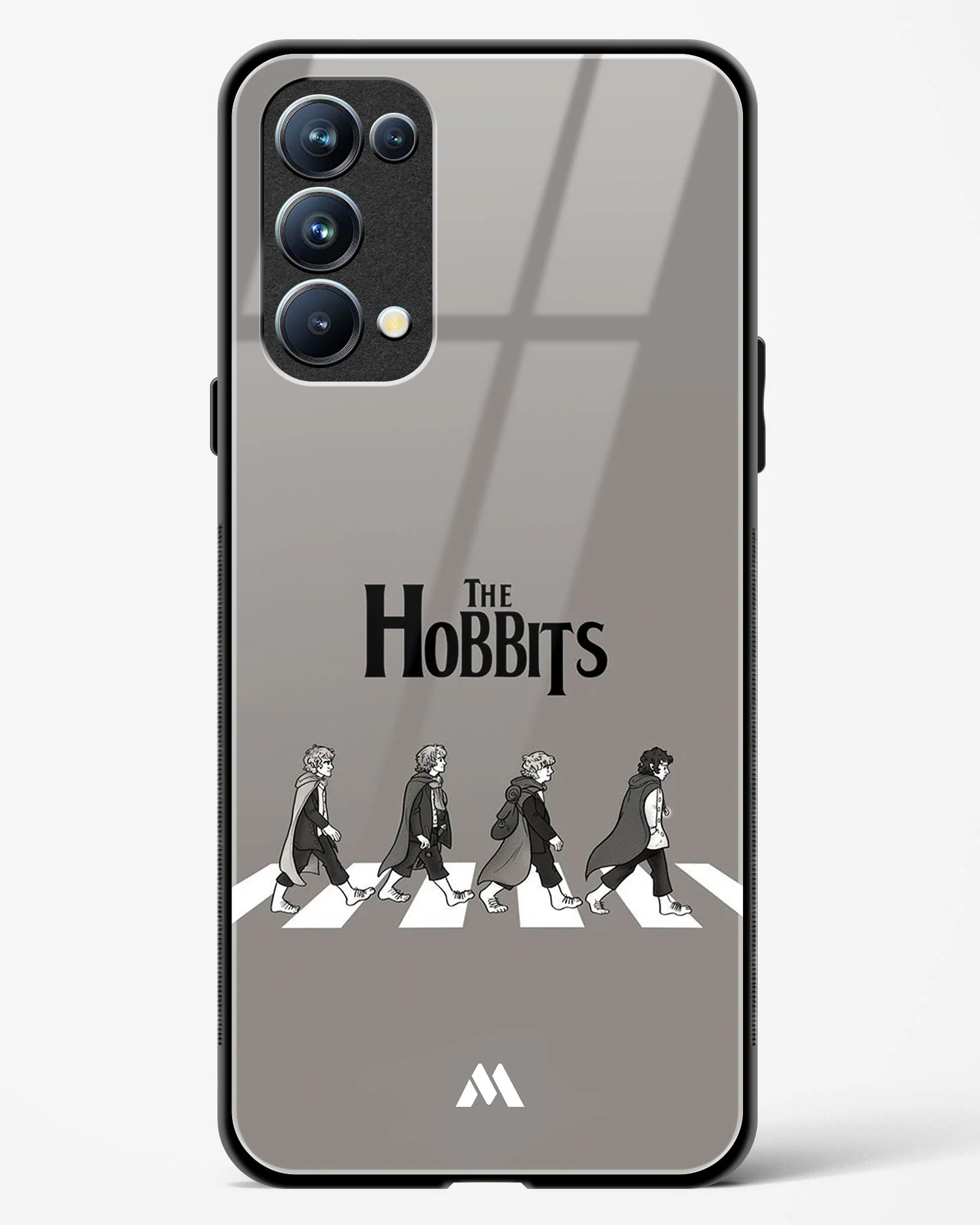 Hobbits at the Abbey Road Crossing Glass Case Phone Cover (Oppo) - Image 103