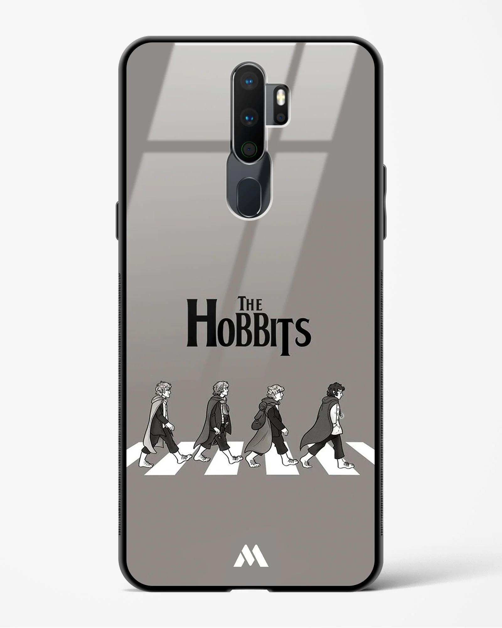 Hobbits at the Abbey Road Crossing Glass Case Phone Cover (Oppo) - Image 3