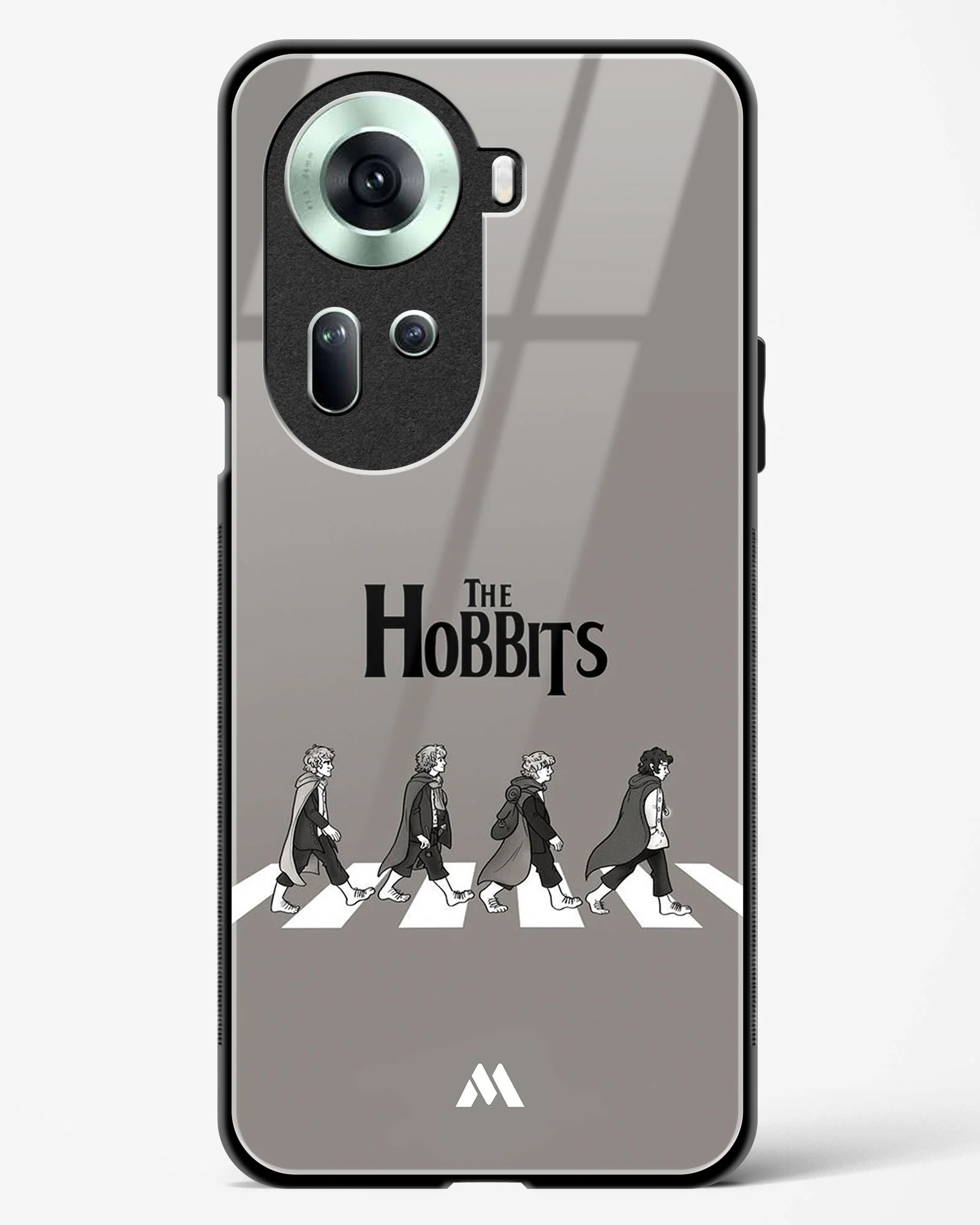 Hobbits at the Abbey Road Crossing Glass Case Phone Cover (Oppo) - Image 73