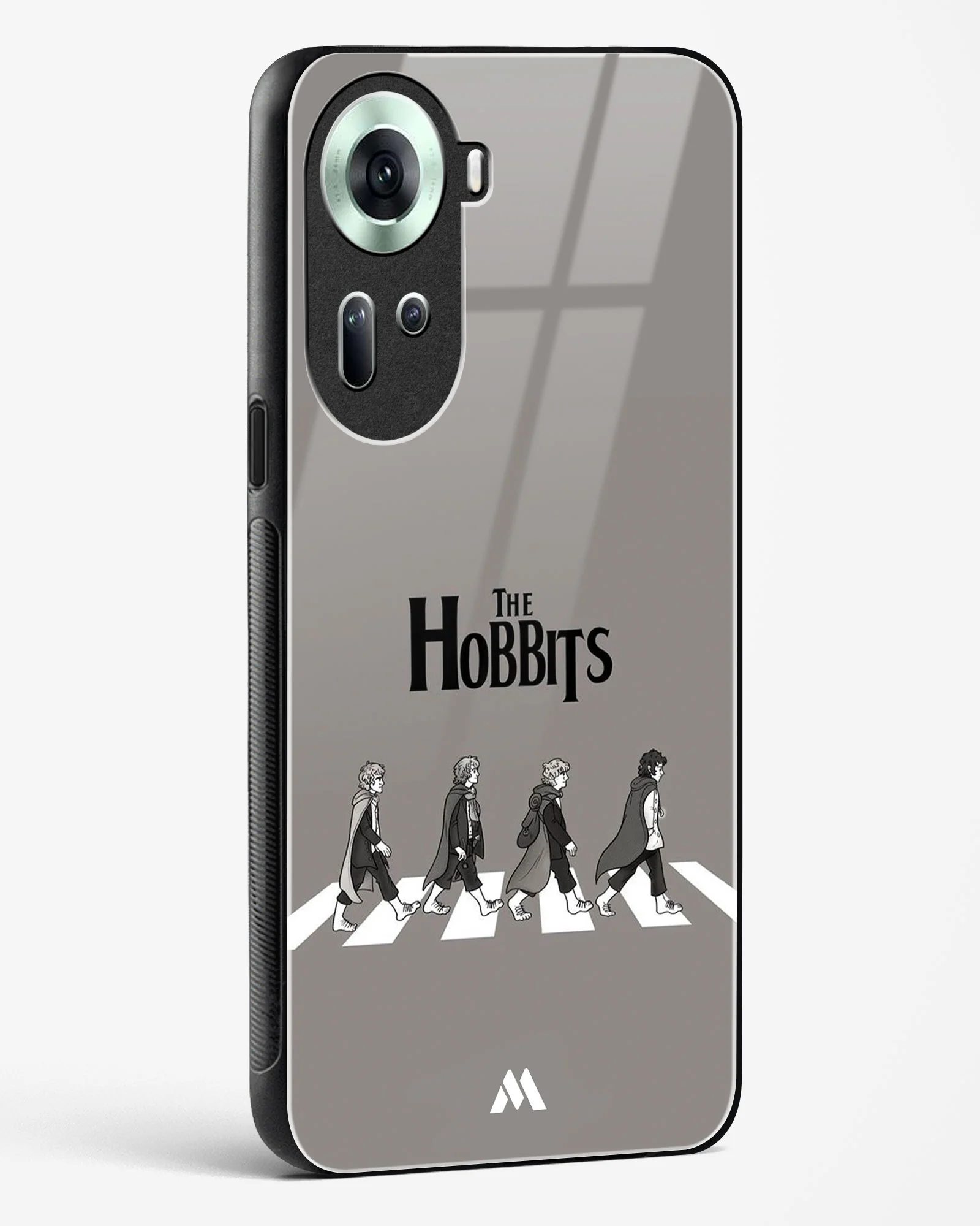 Hobbits at the Abbey Road Crossing Glass Case Phone Cover (Oppo) - Image 74