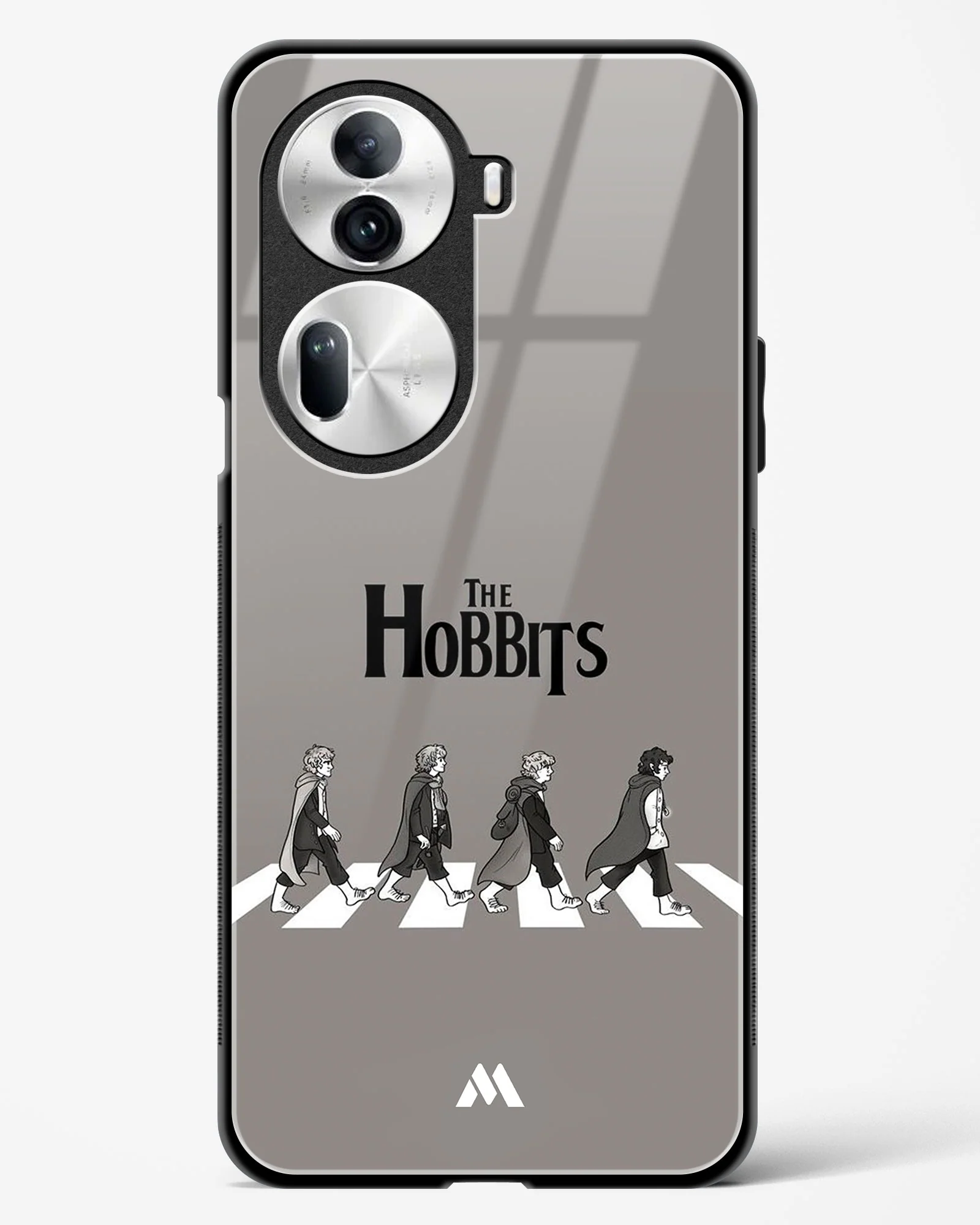 Hobbits at the Abbey Road Crossing Glass Case Phone Cover (Oppo) - Image 75