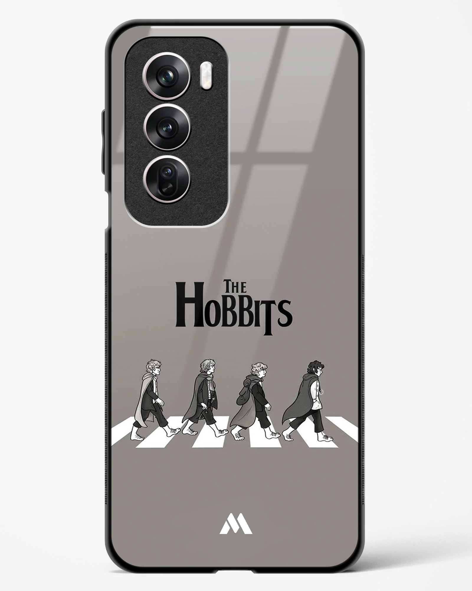 Hobbits at the Abbey Road Crossing Glass Case Phone Cover (Oppo) - Image 77