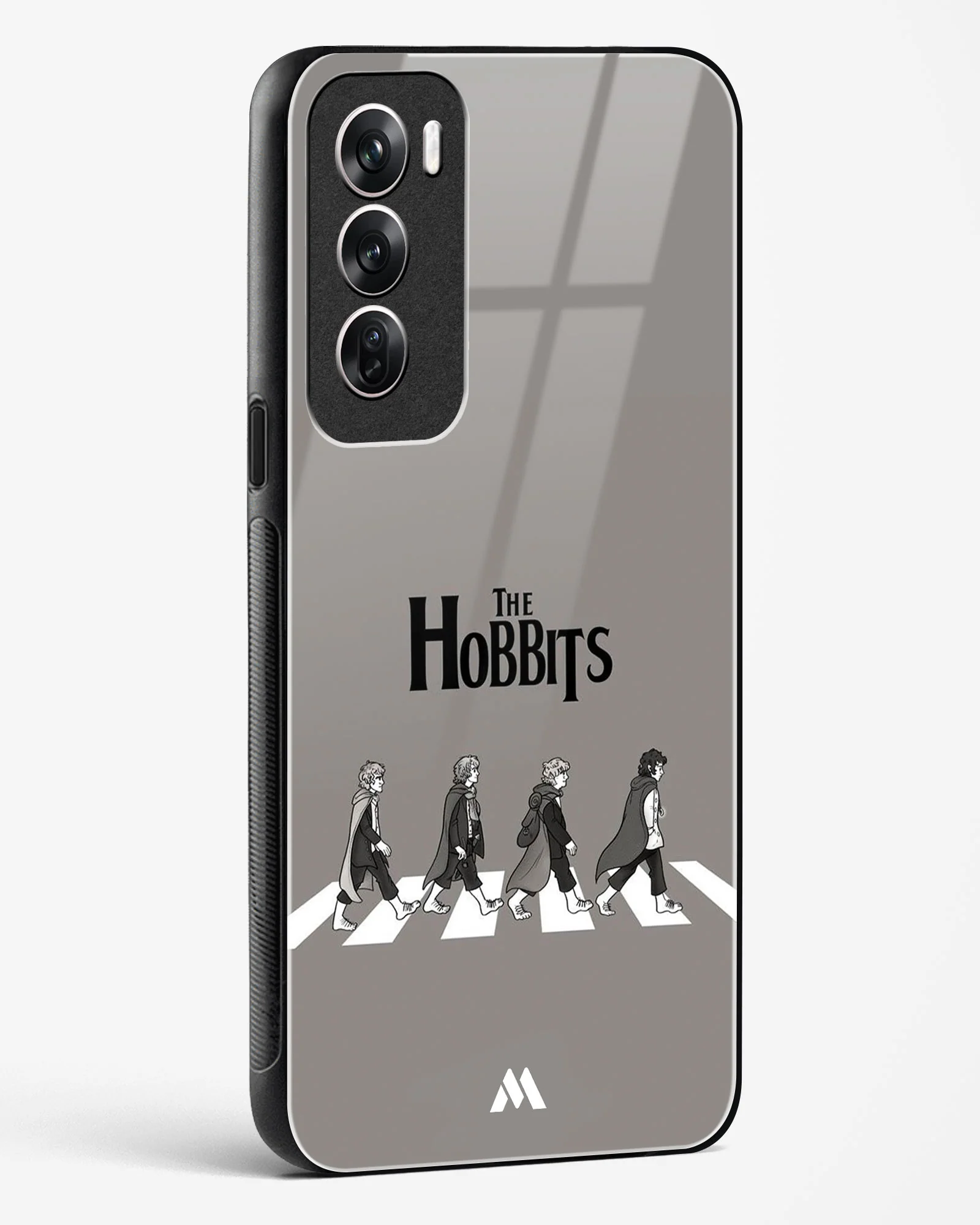 Hobbits at the Abbey Road Crossing Glass Case Phone Cover (Oppo) - Image 80