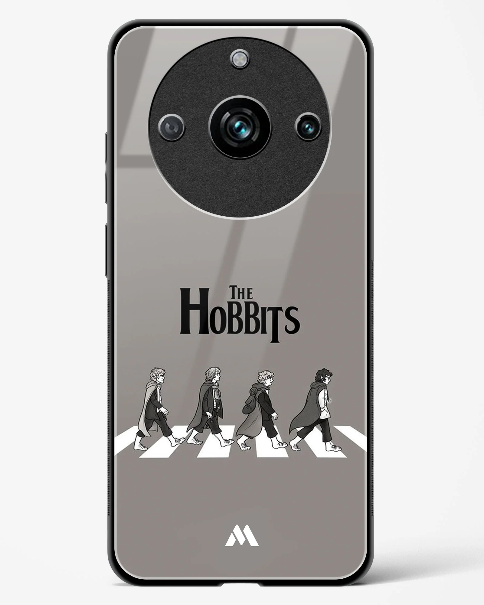 Hobbits at the Abbey Road Crossing Glass Case Phone Cover (Realme) - Image 115