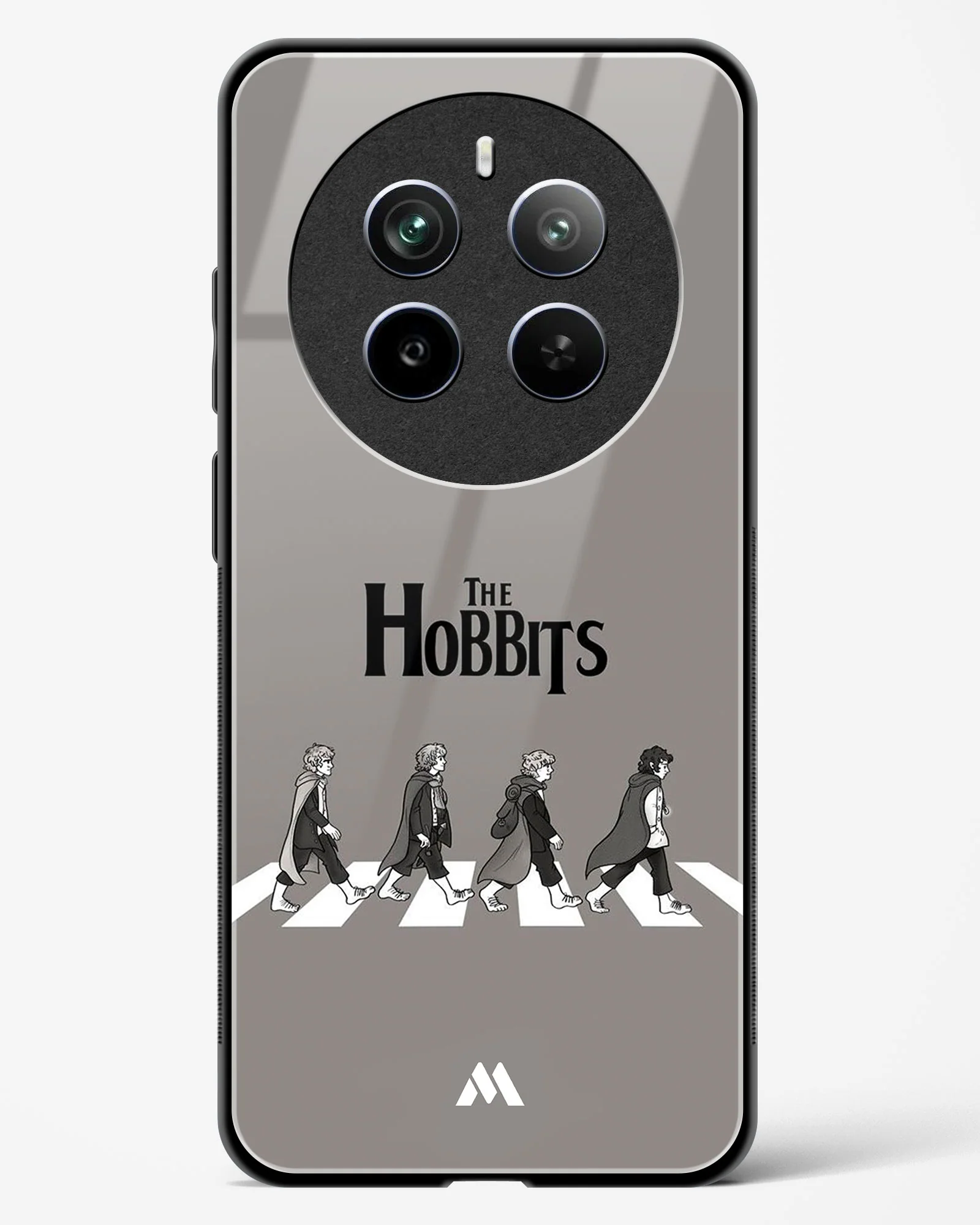 Hobbits at the Abbey Road Crossing Glass Case Phone Cover (Realme) - Image 121