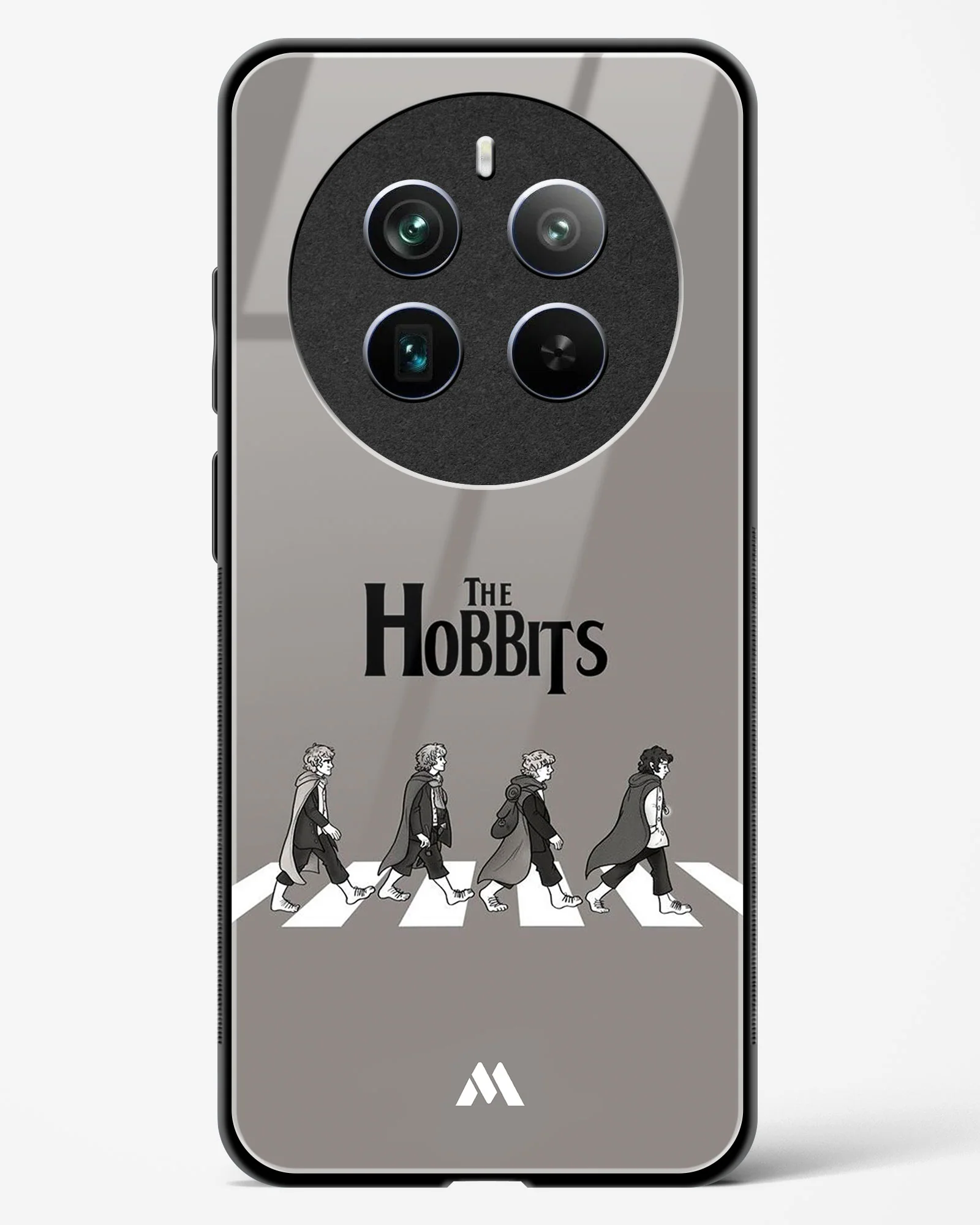 Hobbits at the Abbey Road Crossing Glass Case Phone Cover (Realme) - Image 125