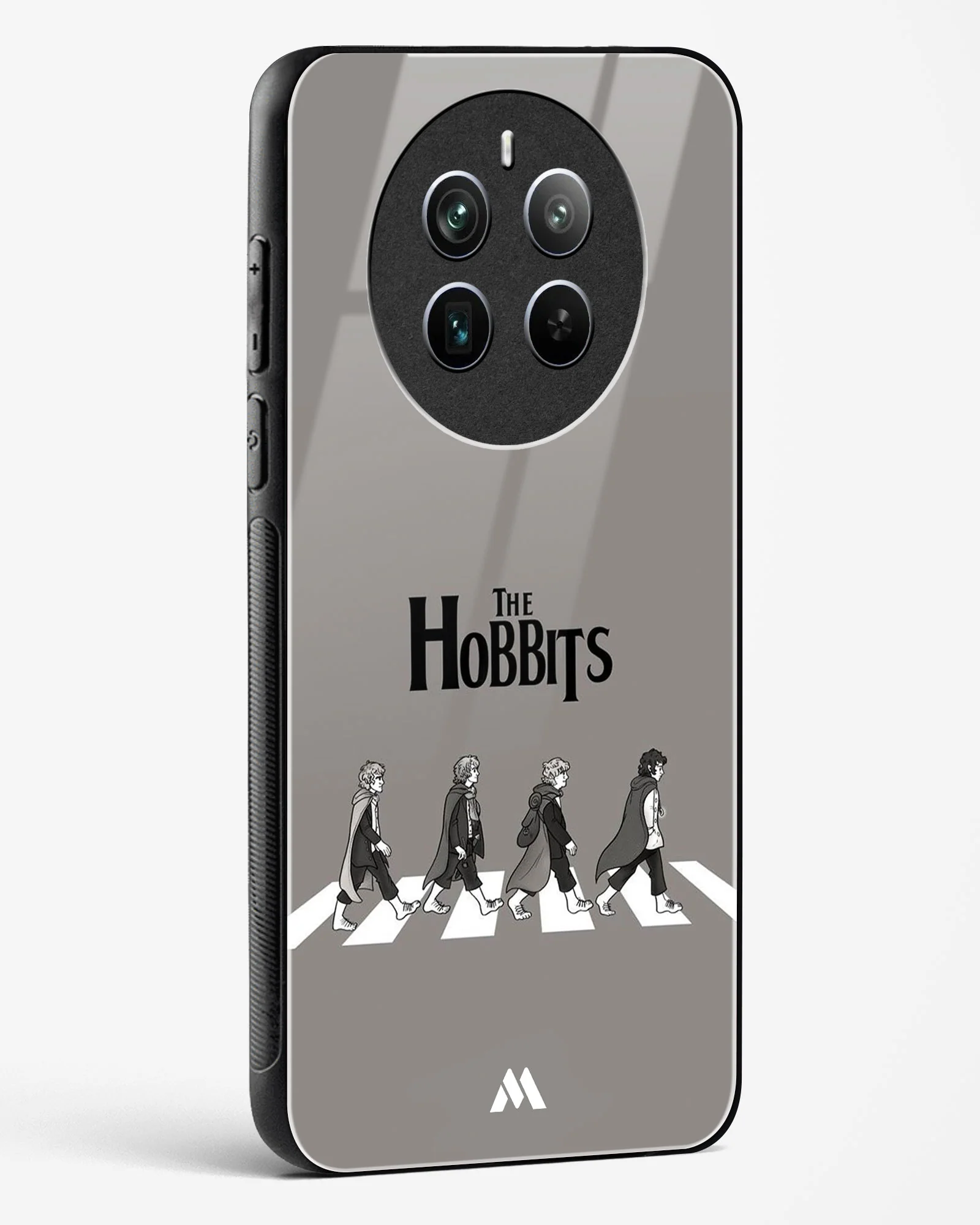 Hobbits at the Abbey Road Crossing Glass Case Phone Cover (Realme) - Image 128