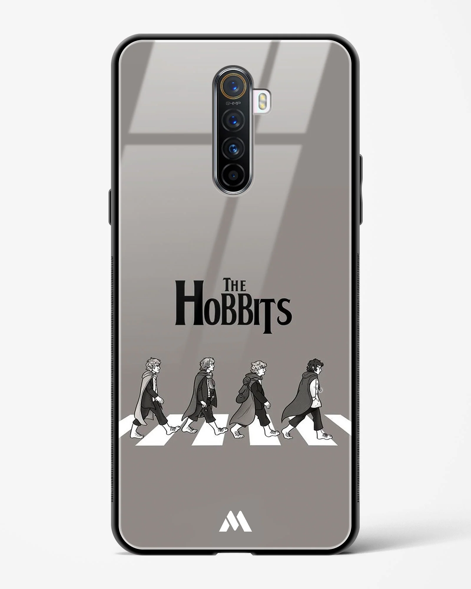 Hobbits at the Abbey Road Crossing Glass Case Phone Cover (Realme) - Image 135