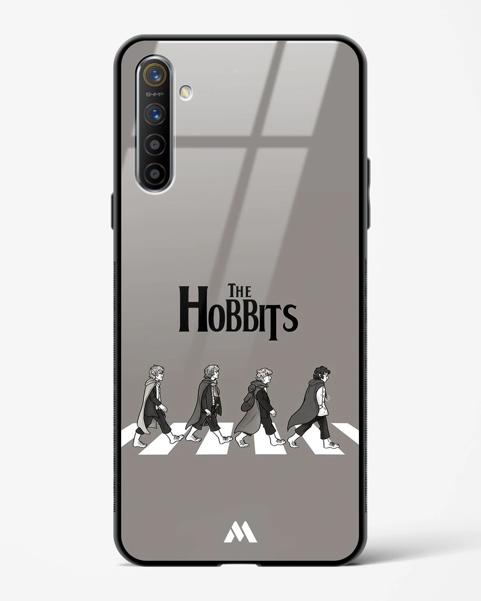 Hobbits at the Abbey Road Crossing Glass Case Phone Cover (Realme) - Image 143