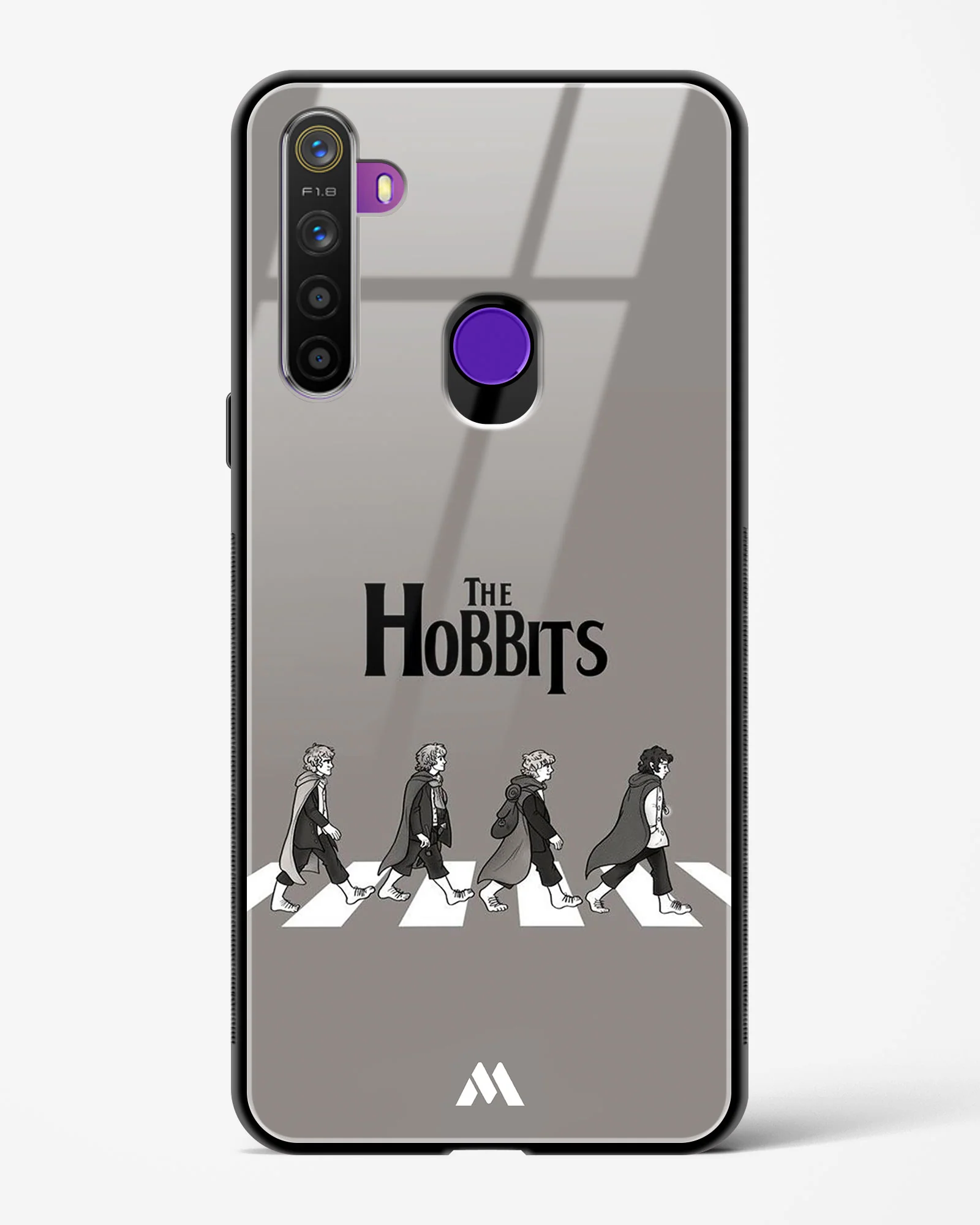 Hobbits at the Abbey Road Crossing Glass Case Phone Cover (Realme) - Image 43