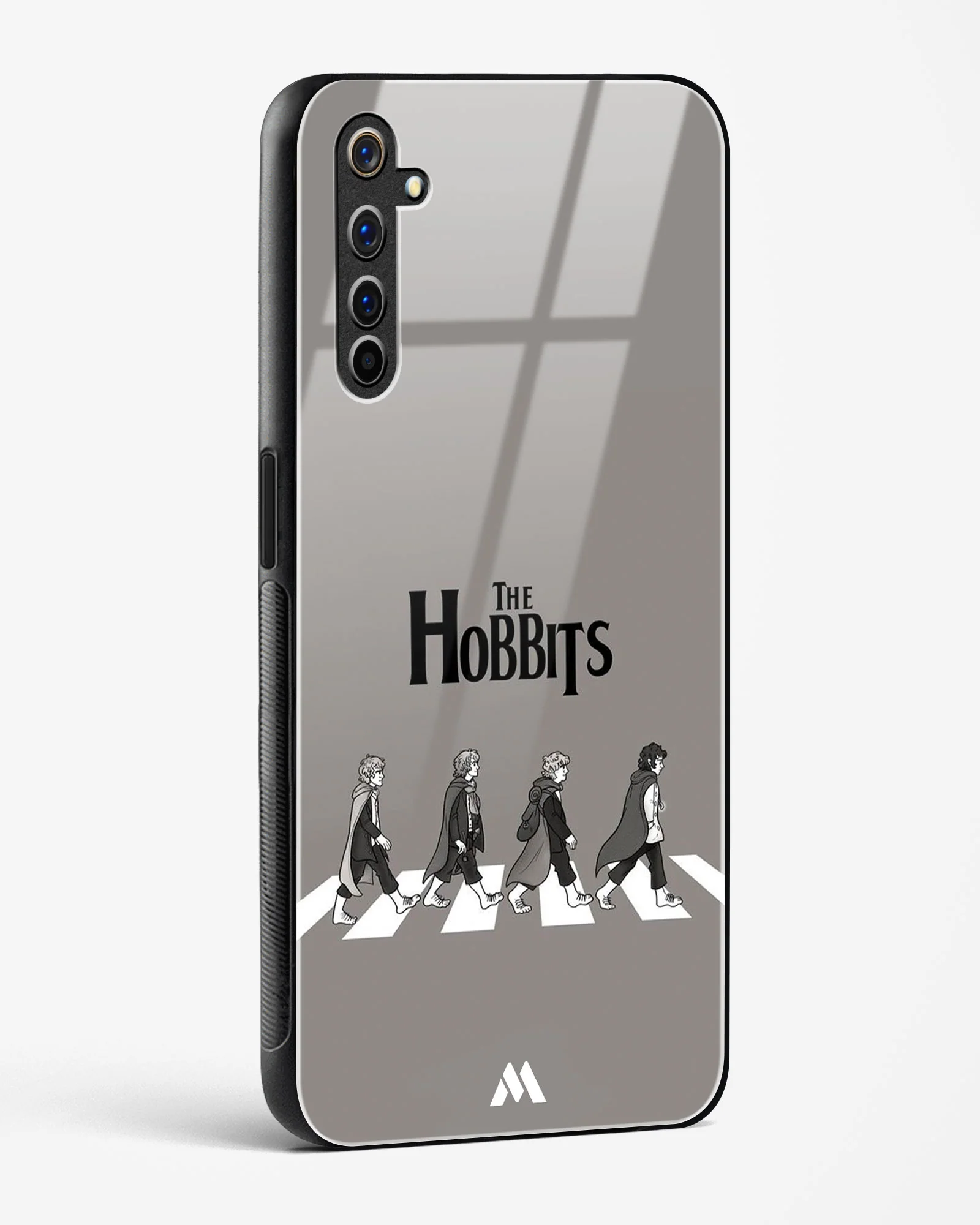 Hobbits at the Abbey Road Crossing Glass Case Phone Cover (Realme) - Image 50
