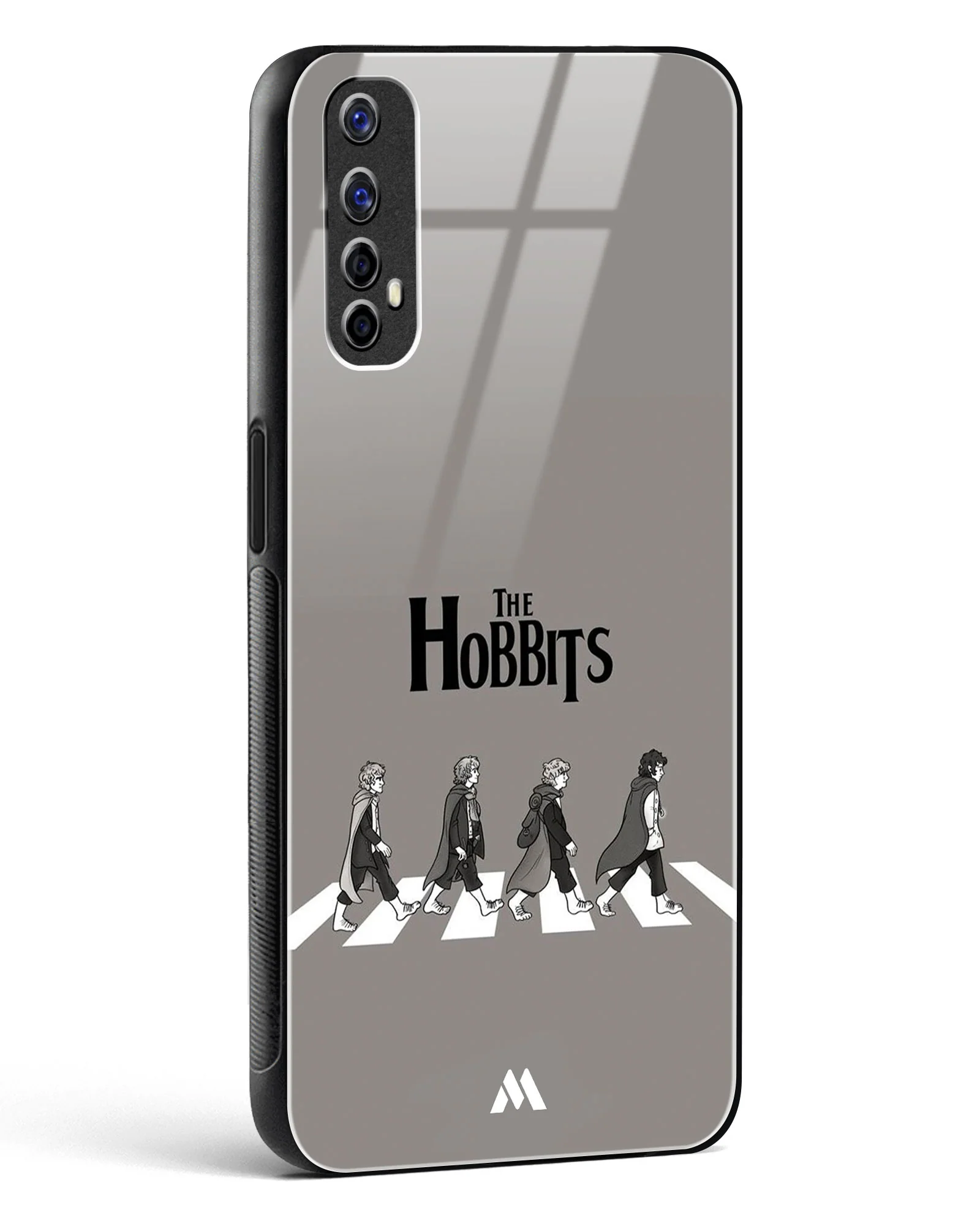 Hobbits at the Abbey Road Crossing Glass Case Phone Cover (Realme) - Image 54