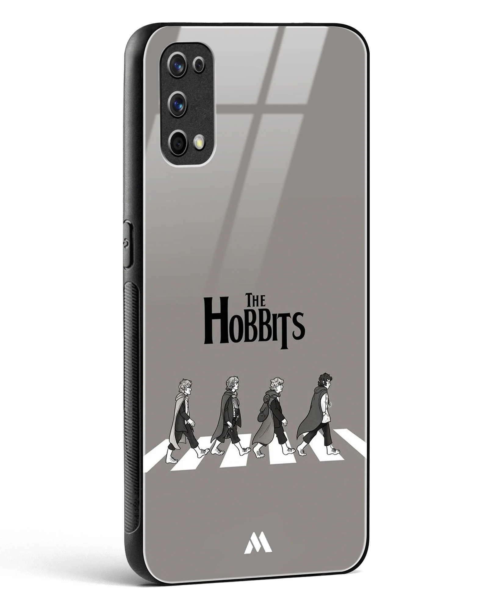 Hobbits at the Abbey Road Crossing Glass Case Phone Cover (Realme) - Image 56