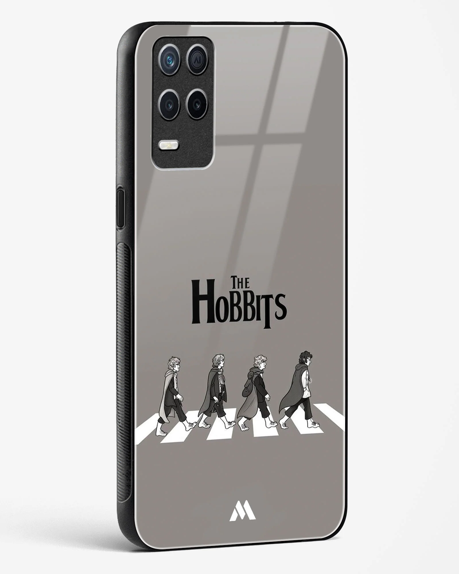 Hobbits at the Abbey Road Crossing Glass Case Phone Cover (Realme) - Image 62