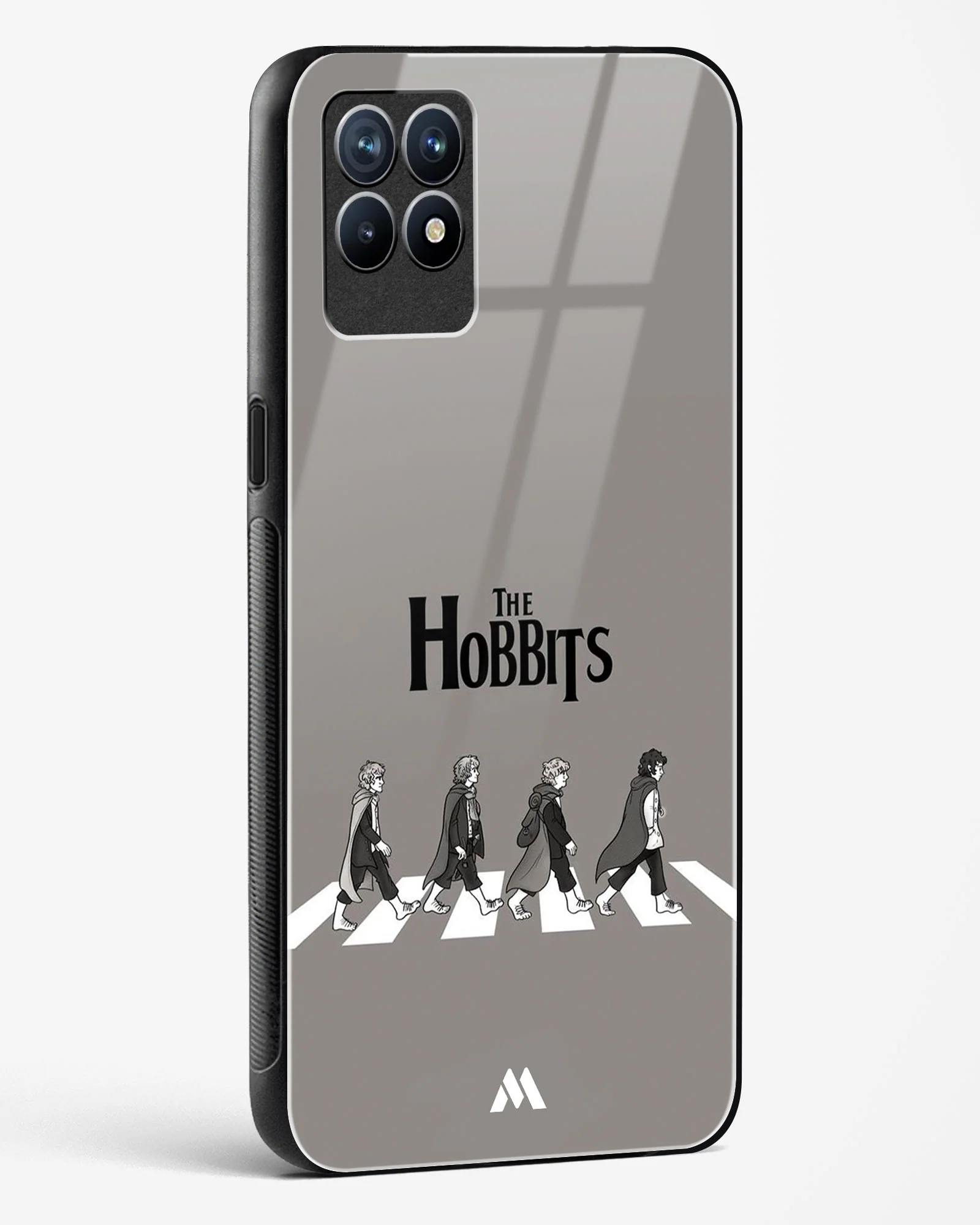 Hobbits at the Abbey Road Crossing Glass Case Phone Cover (Realme) - Image 66