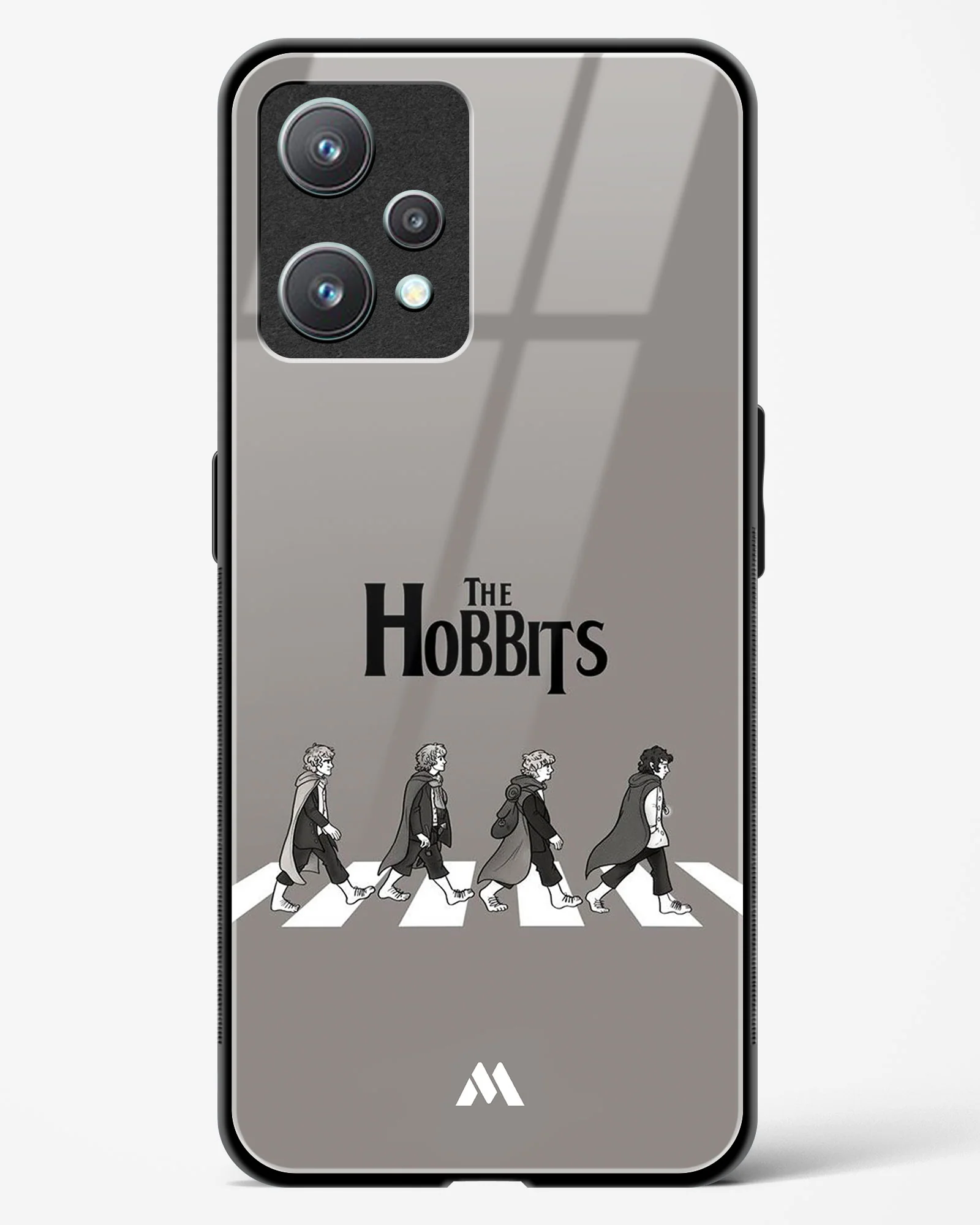 Hobbits at the Abbey Road Crossing Glass Case Phone Cover (Realme) - Image 69
