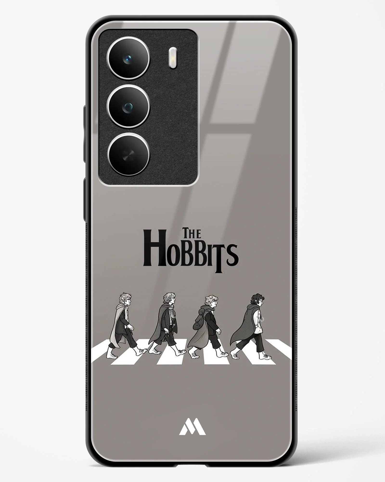 Hobbits at the Abbey Road Crossing Glass Case Phone Cover (Realme) - Image 85