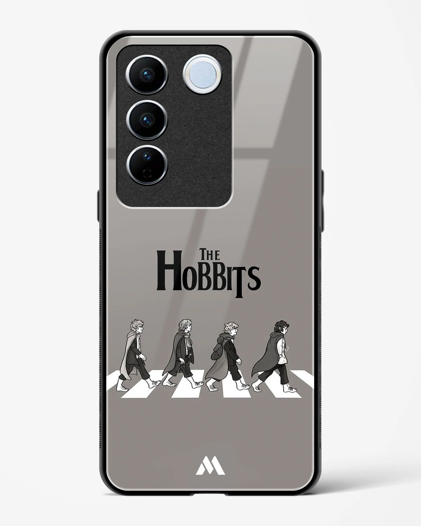 Hobbits at the Abbey Road Crossing Glass Case Phone Cover (Vivo) - Image 103