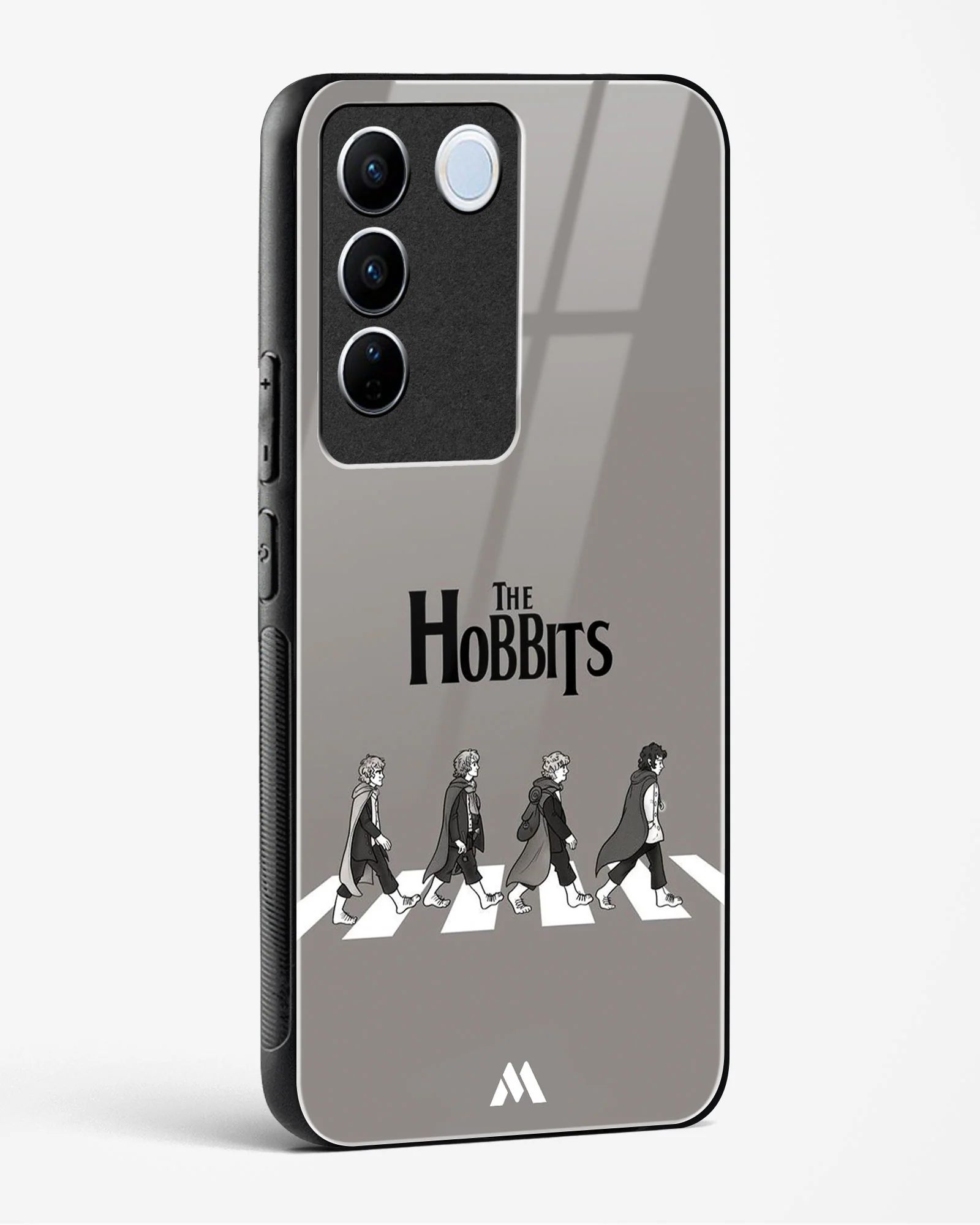 Hobbits at the Abbey Road Crossing Glass Case Phone Cover (Vivo) - Image 104