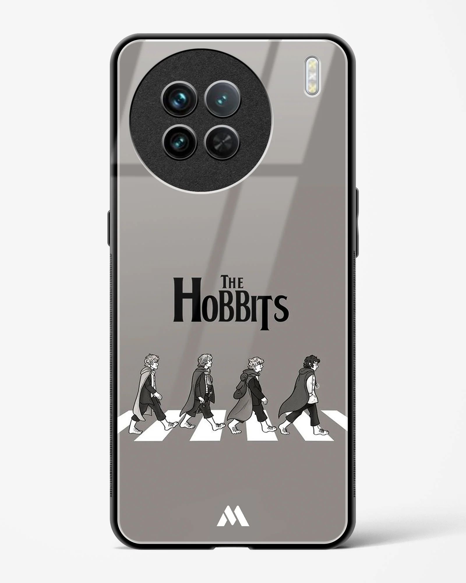 Hobbits at the Abbey Road Crossing Glass Case Phone Cover (Vivo) - Image 141