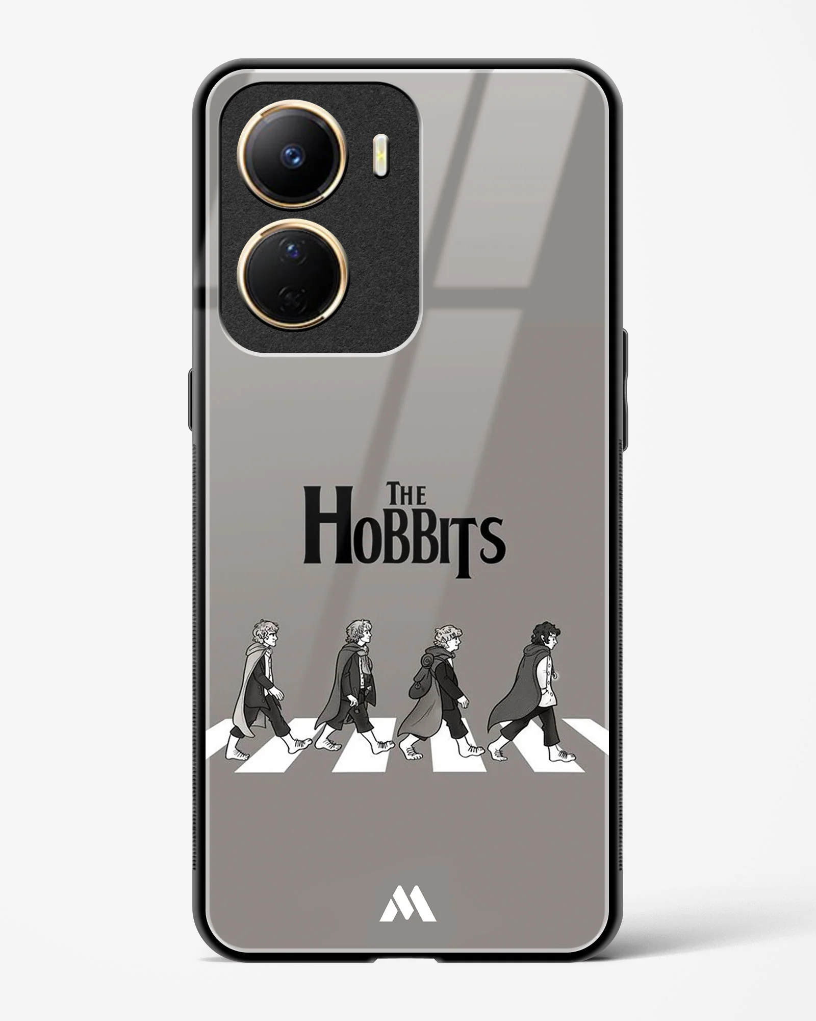 Hobbits at the Abbey Road Crossing Glass Case Phone Cover (Vivo) - Image 149