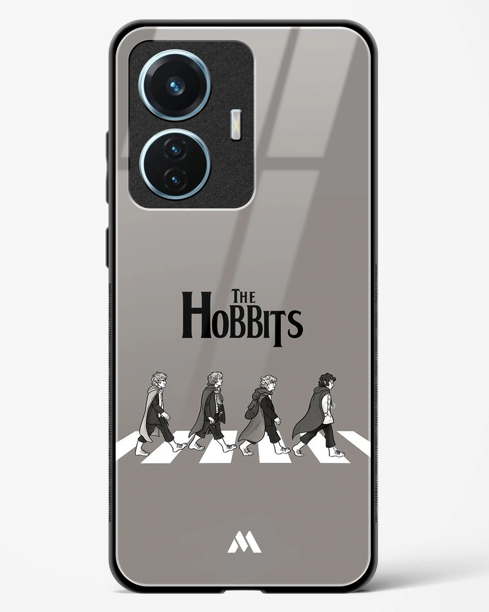 Hobbits at the Abbey Road Crossing Glass Case Phone Cover (Vivo) - Image 165