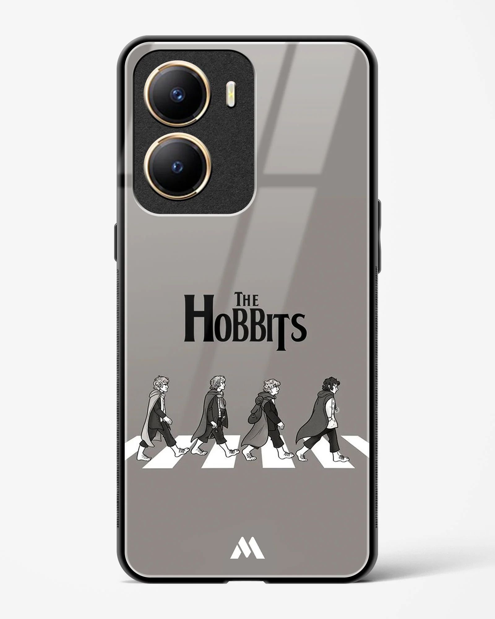 Hobbits at the Abbey Road Crossing Glass Case Phone Cover (Vivo) - Image 167