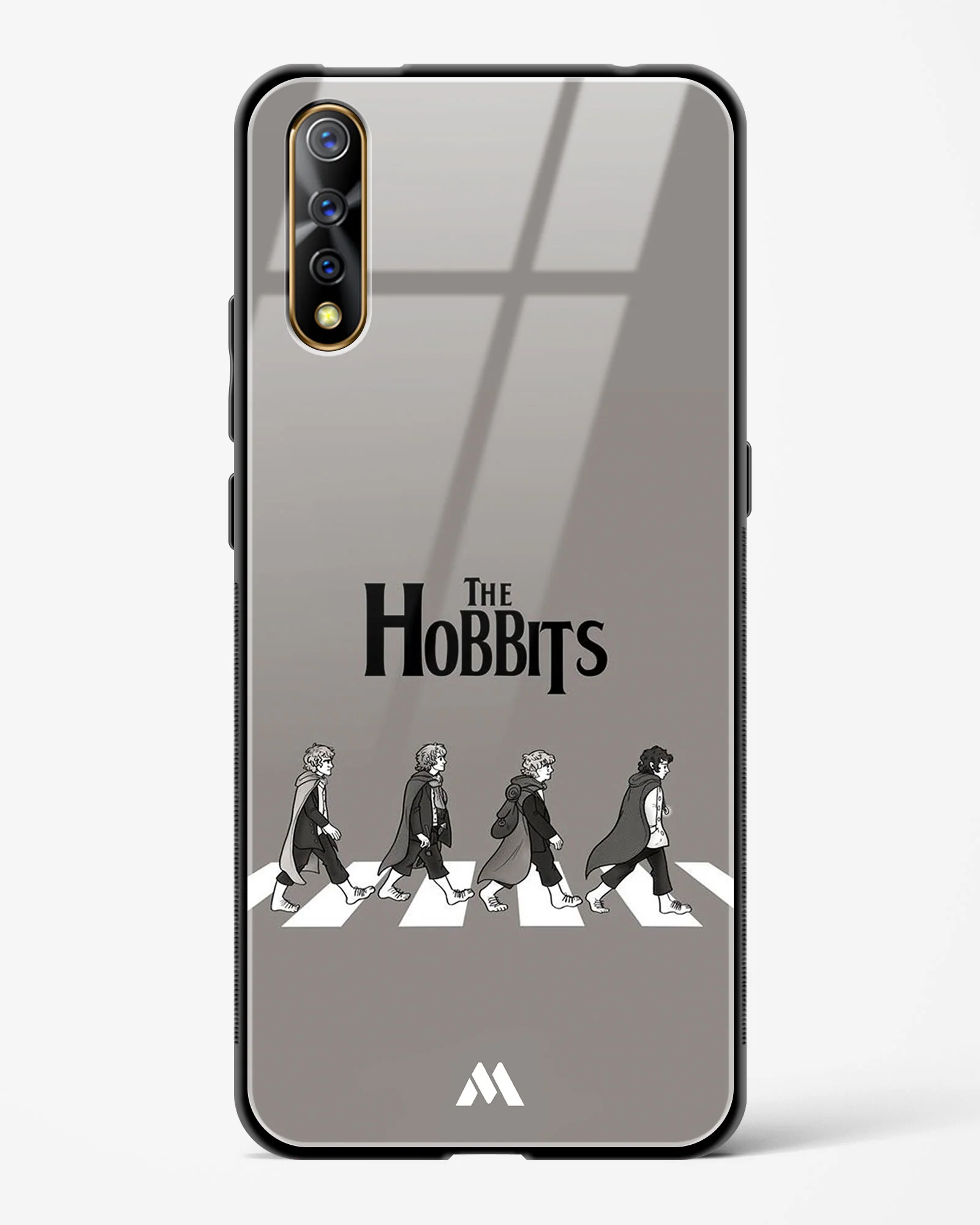 Hobbits at the Abbey Road Crossing Glass Case Phone Cover (Vivo) - Image 173