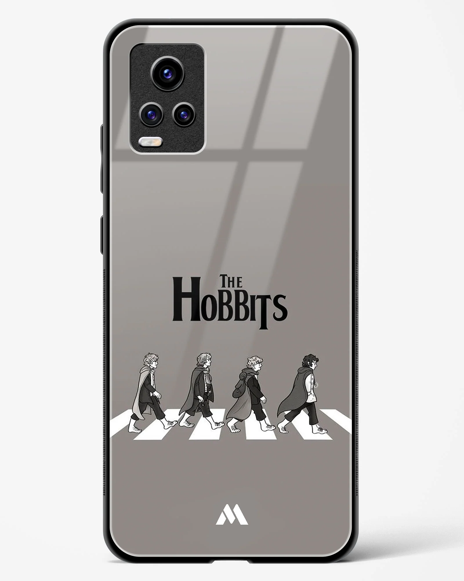 Hobbits at the Abbey Road Crossing Glass Case Phone Cover (Vivo) - Image 91