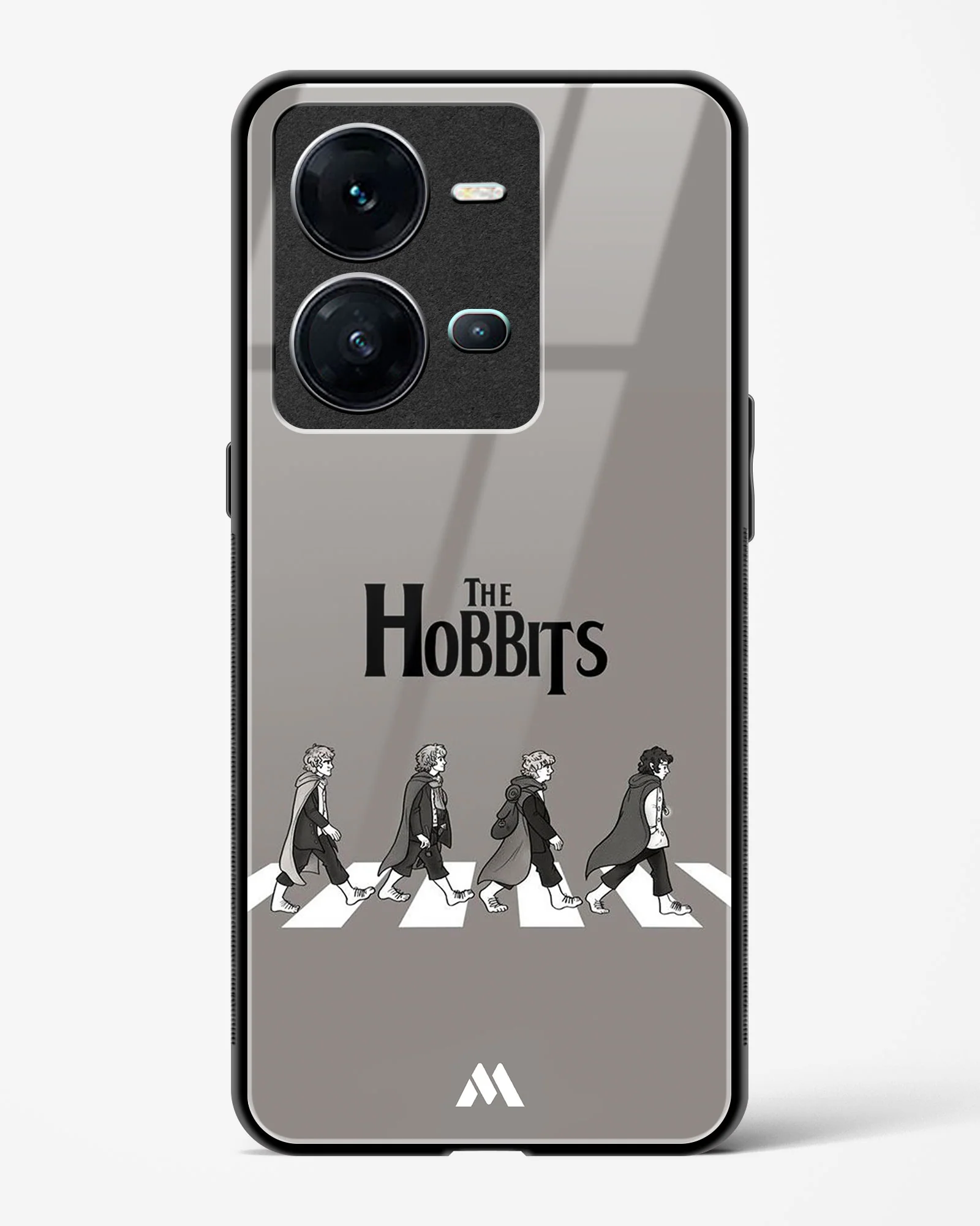 Hobbits at the Abbey Road Crossing Glass Case Phone Cover (Vivo) - Image 99