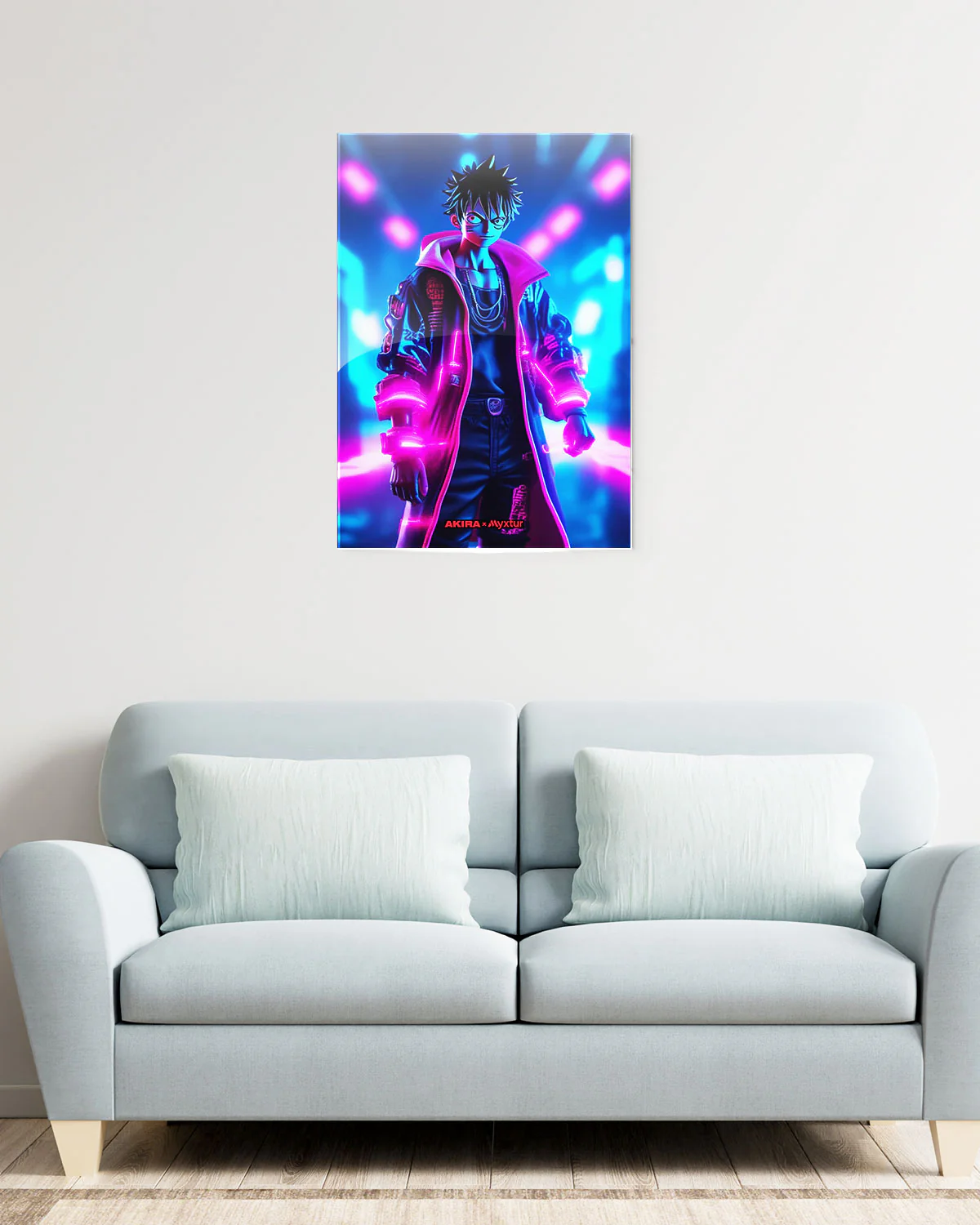One Piece-Neon Luffy [AKIRA] Metal-Poster - Image 7