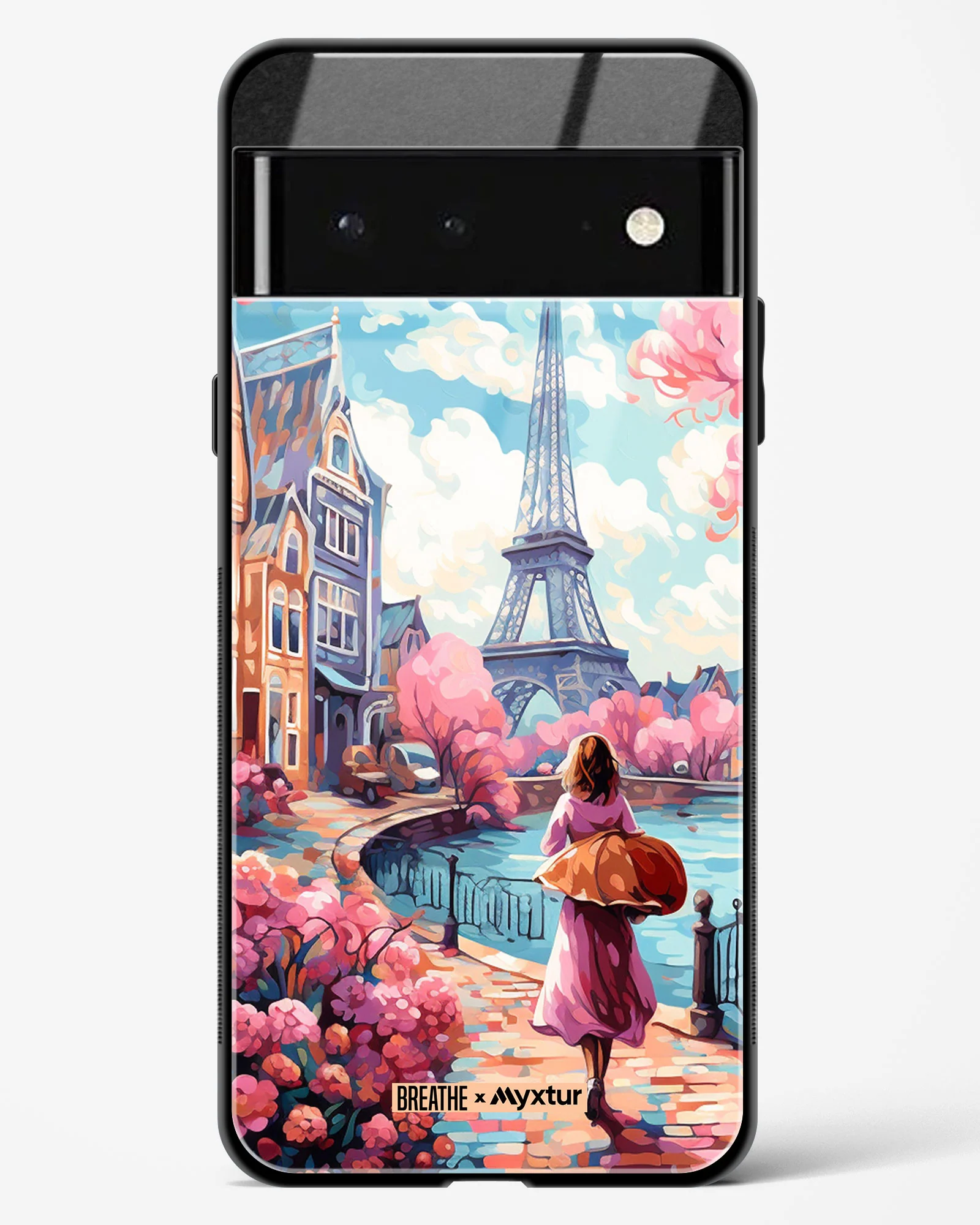 Pastel Paris Impressions [BREATHE] Glass Case Phone Cover (Google) - Image 7