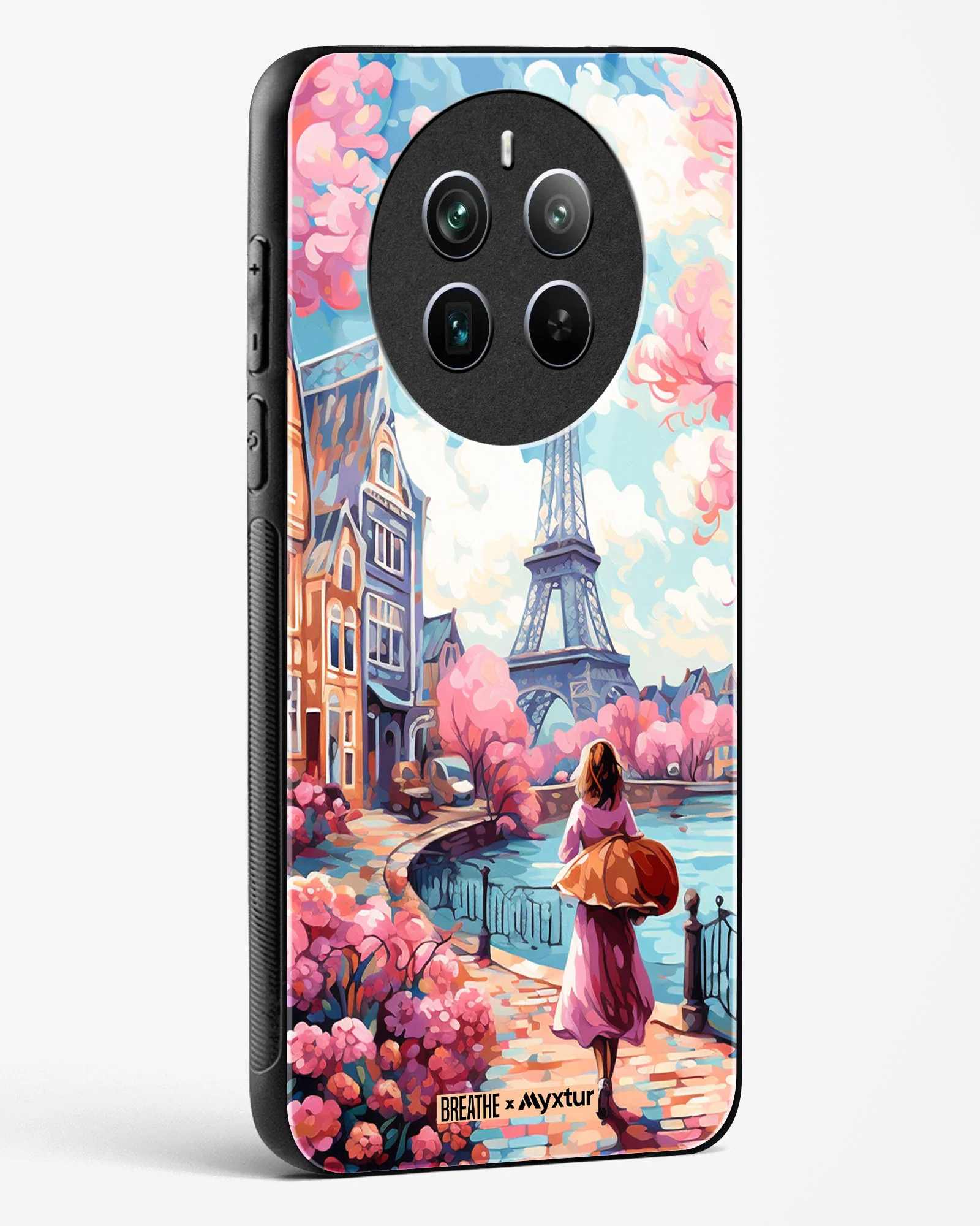 Pastel Paris Impressions [BREATHE] Glass Case Phone Cover (Realme) - Image 122