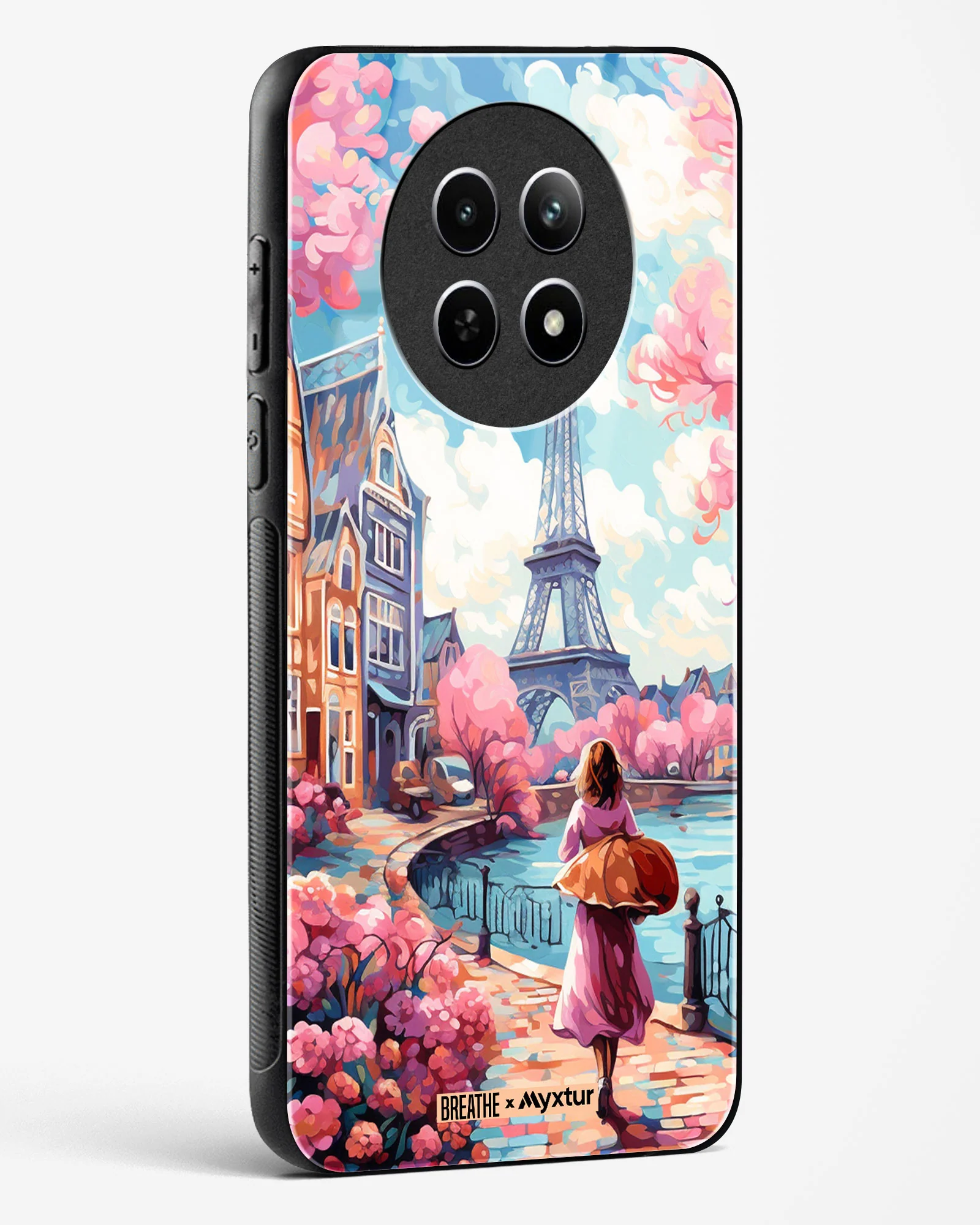 Pastel Paris Impressions [BREATHE] Glass Case Phone Cover (Realme) - Image 124