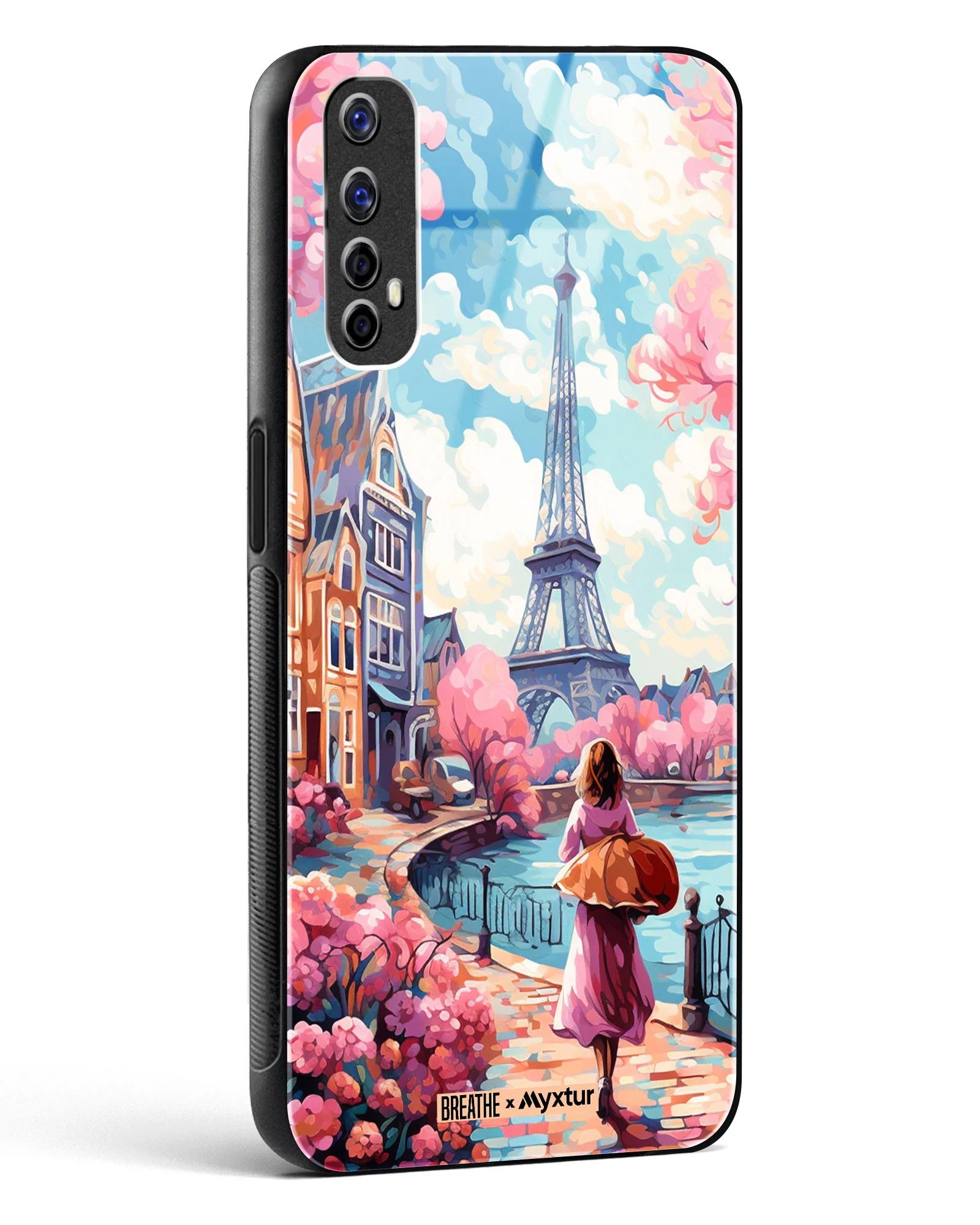 Pastel Paris Impressions [BREATHE] Glass Case Phone Cover (Realme) - Image 54