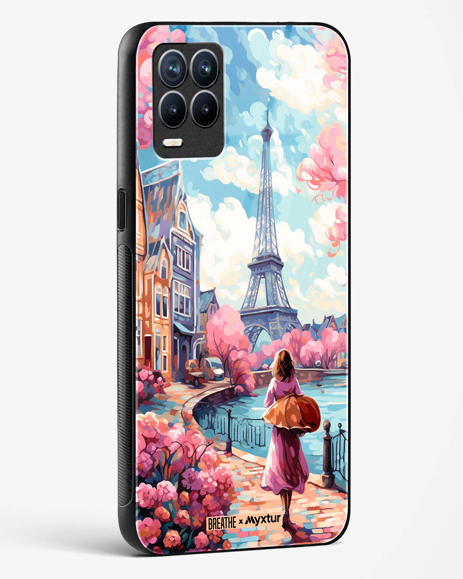 Pastel Paris Impressions [BREATHE] Glass Case Phone Cover (Realme) - Image 60