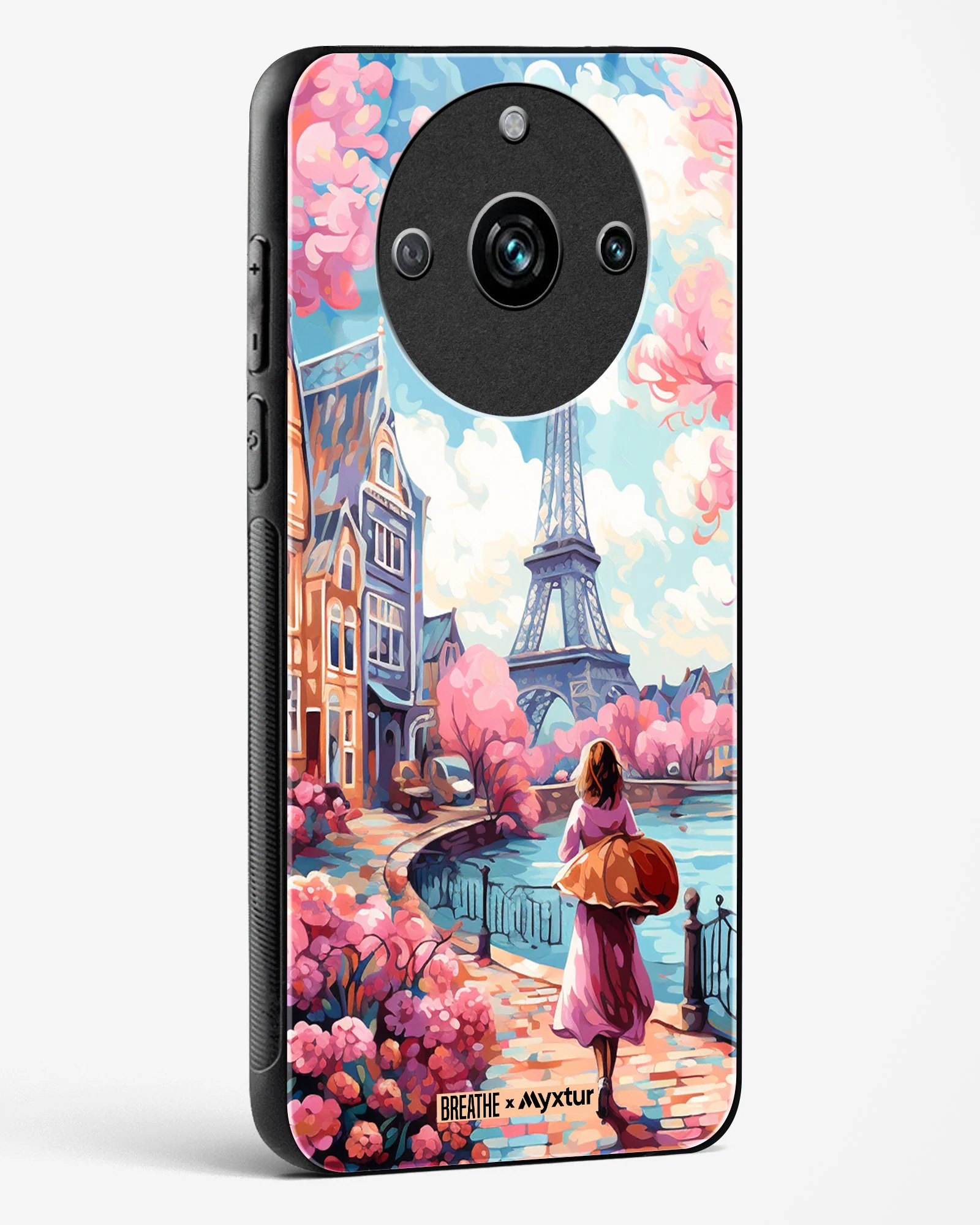 Pastel Paris Impressions [BREATHE] Glass Case Phone Cover (Realme) - Image 8
