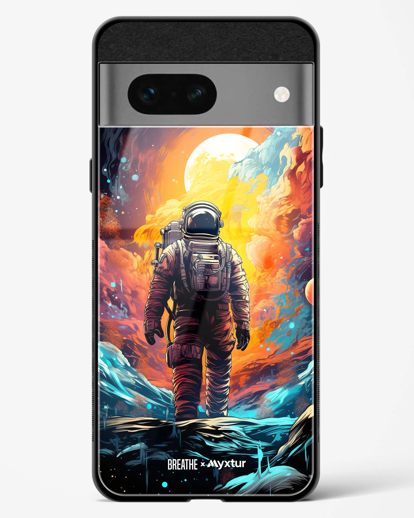 Technicolor Space Adventure [BREATHE] Glass Case Phone Cover (Google) - Image 23