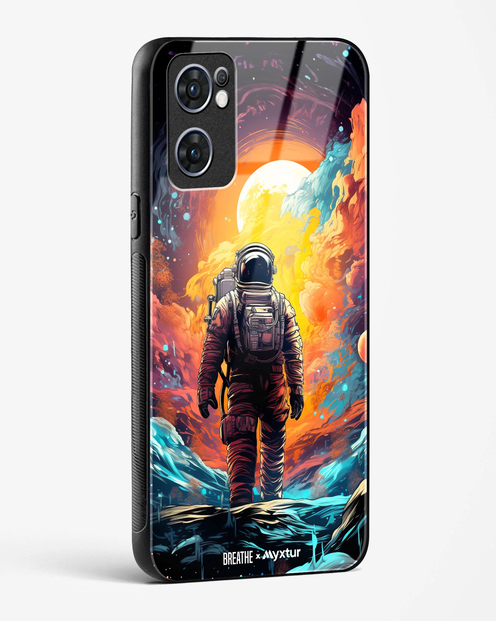 Technicolor Space Adventure [BREATHE] Glass Case Phone Cover (Oppo) - Image 112