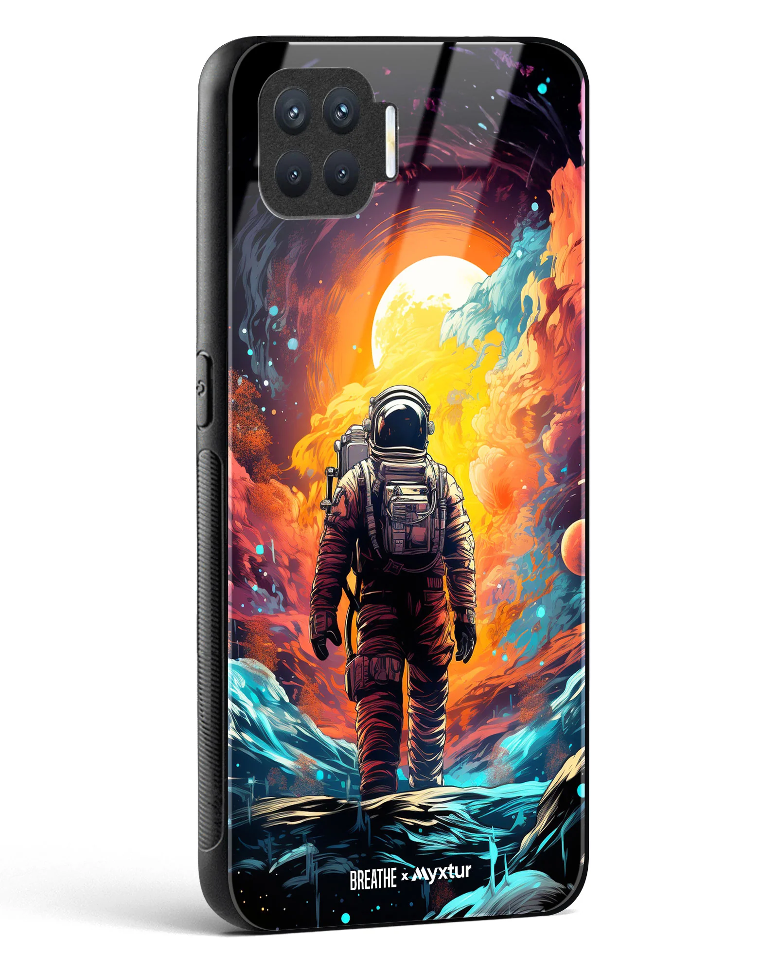 Technicolor Space Adventure [BREATHE] Glass Case Phone Cover (Oppo) - Image 16