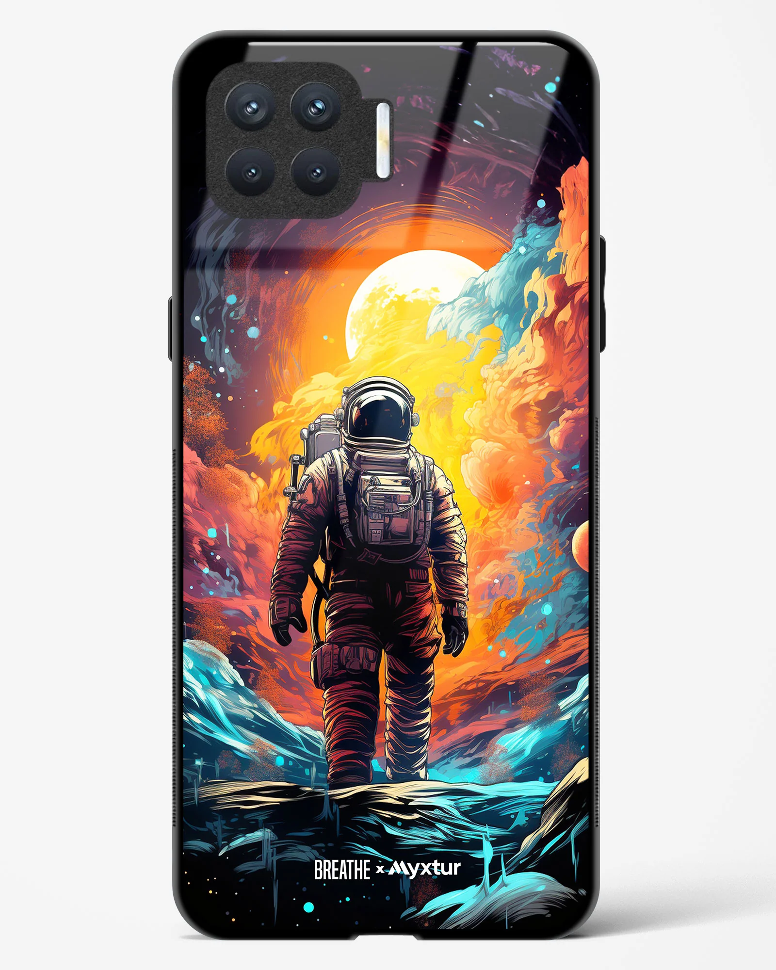 Technicolor Space Adventure [BREATHE] Glass Case Phone Cover (Oppo) - Image 27