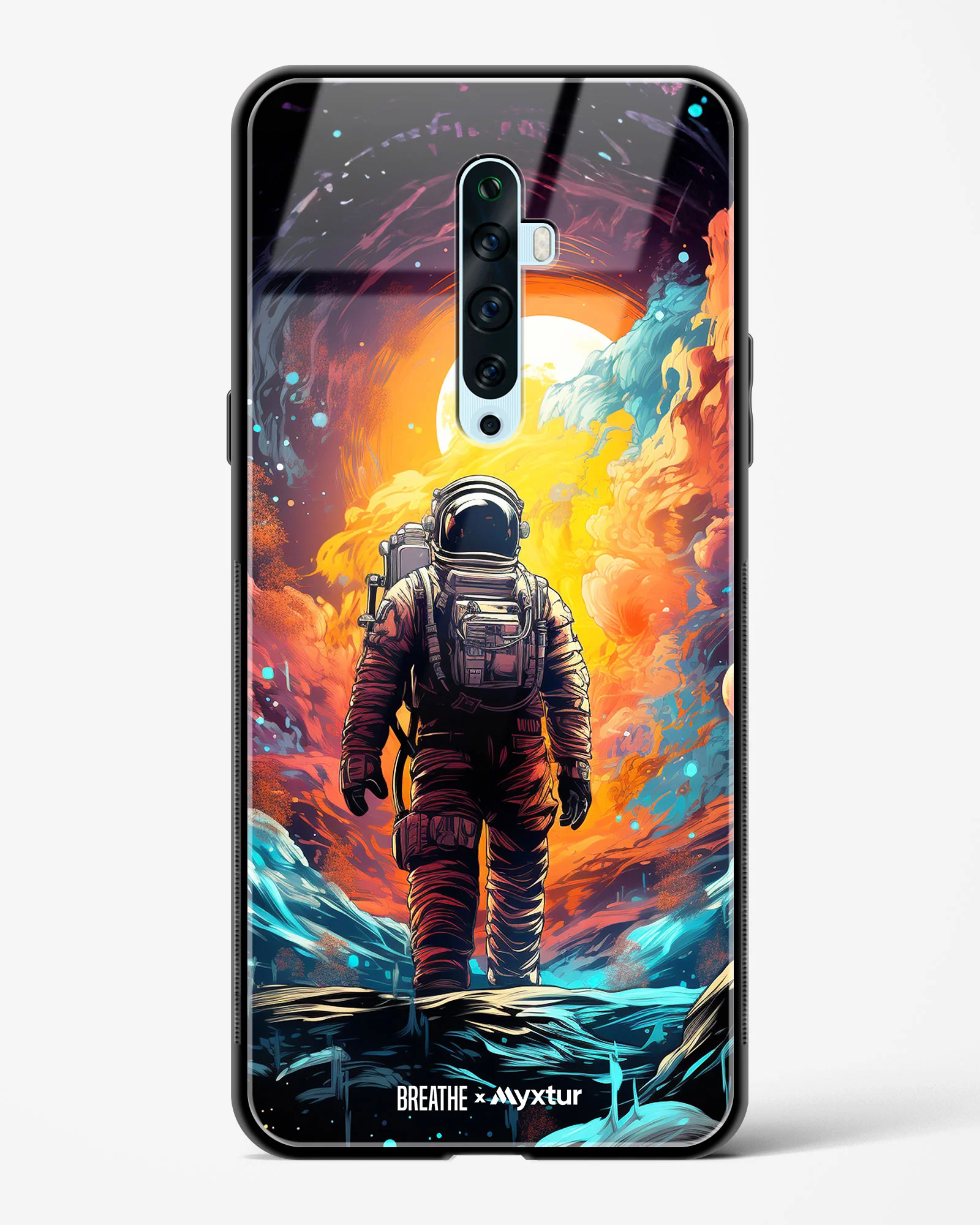 Technicolor Space Adventure [BREATHE] Glass Case Phone Cover (Oppo) - Image 87