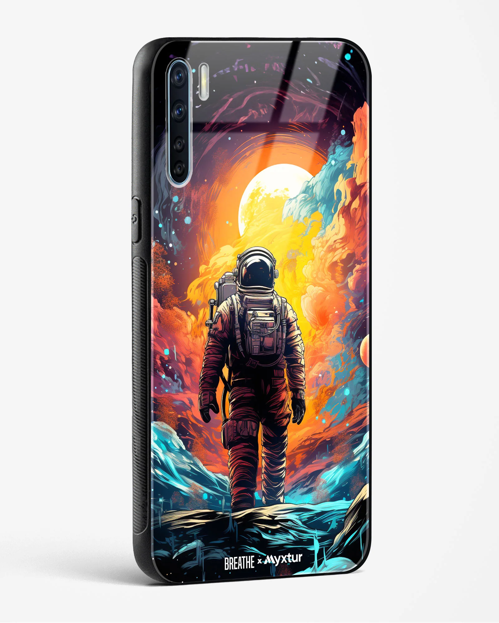 Technicolor Space Adventure [BREATHE] Glass Case Phone Cover (Oppo) - Image 92