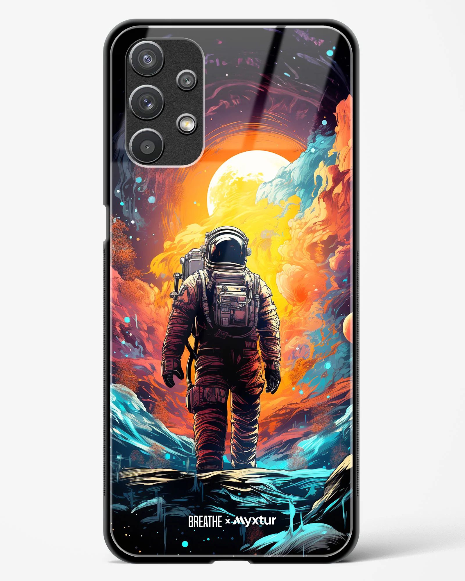 Technicolor Space Adventure [BREATHE] Glass Case Phone Cover (Samsung) - Image 135