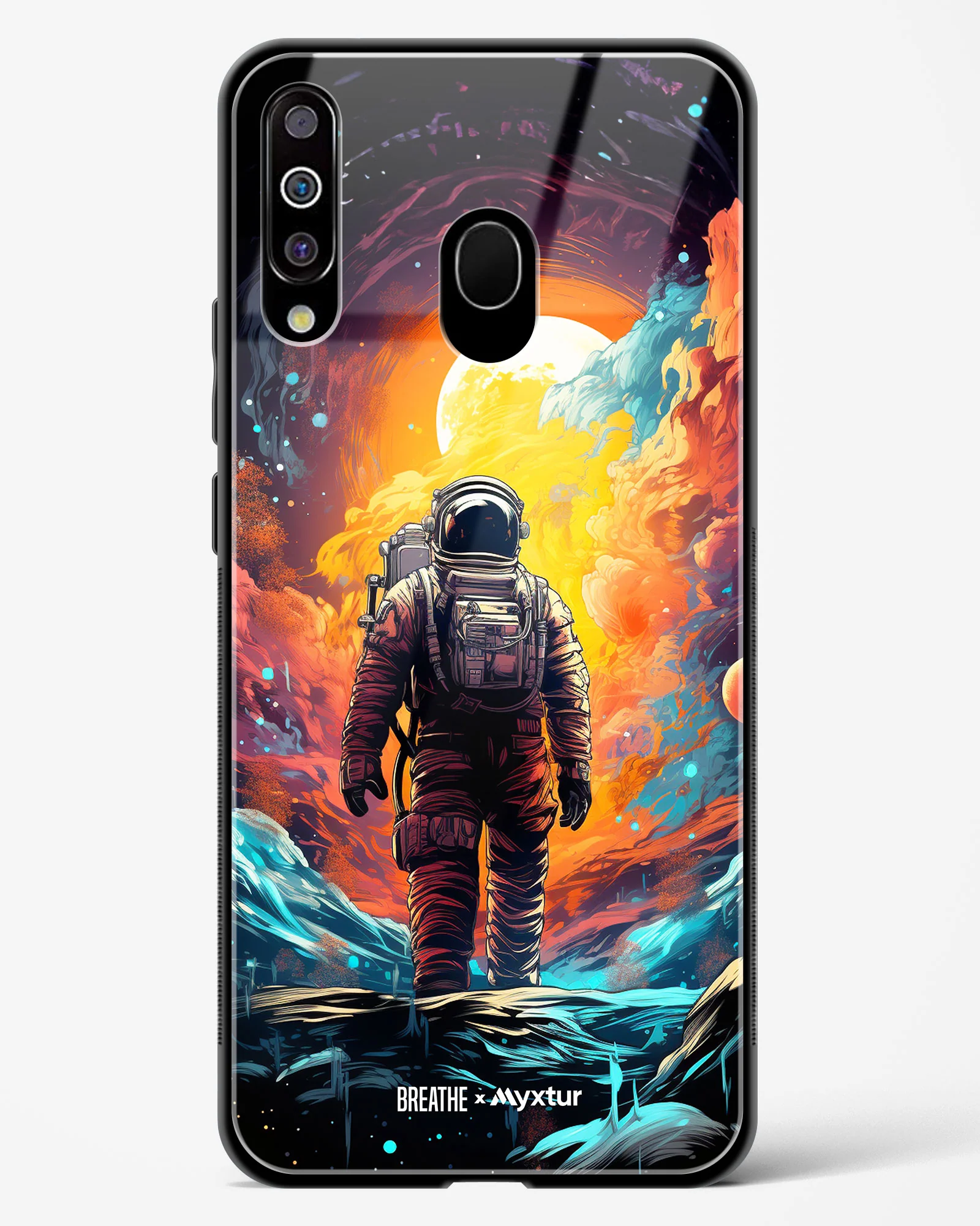 Technicolor Space Adventure [BREATHE] Glass Case Phone Cover (Samsung) - Image 143
