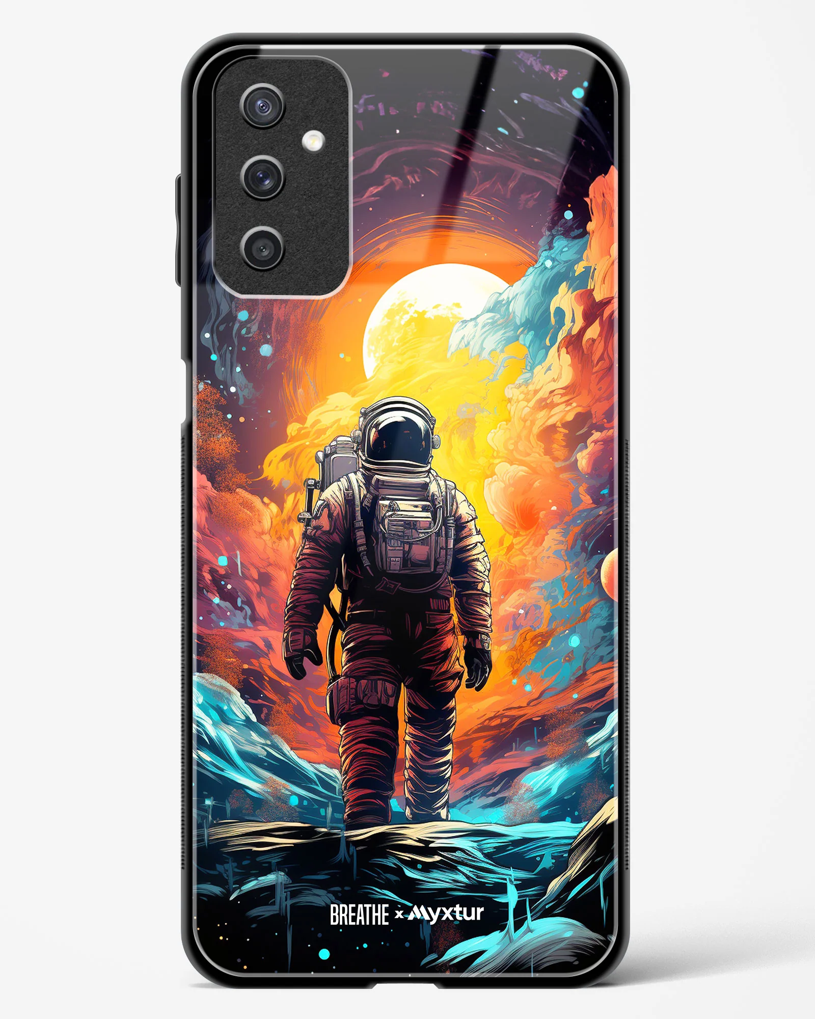 Technicolor Space Adventure [BREATHE] Glass Case Phone Cover (Samsung) - Image 147