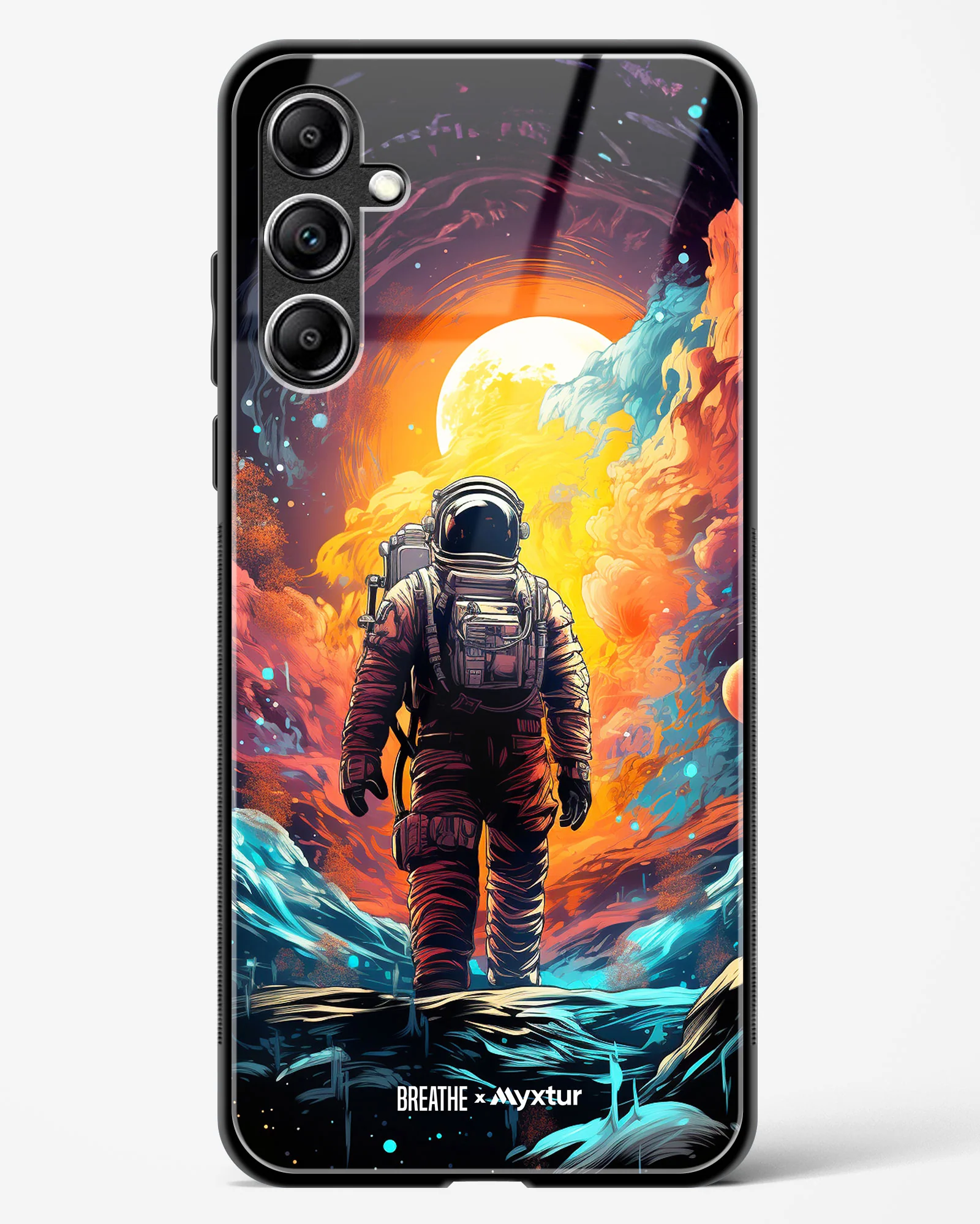 Technicolor Space Adventure [BREATHE] Glass Case Phone Cover (Samsung) - Image 151