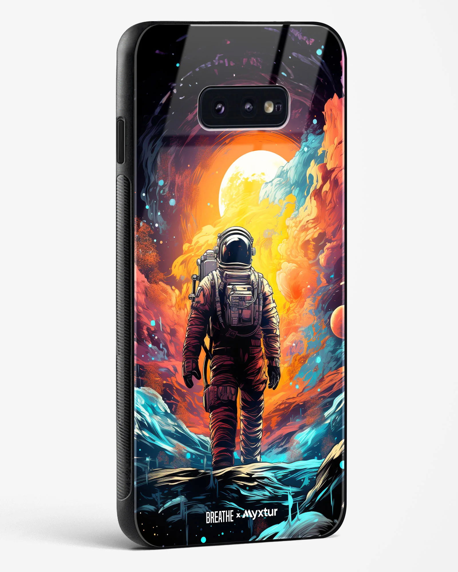 Technicolor Space Adventure [BREATHE] Glass Case Phone Cover (Samsung) - Image 176