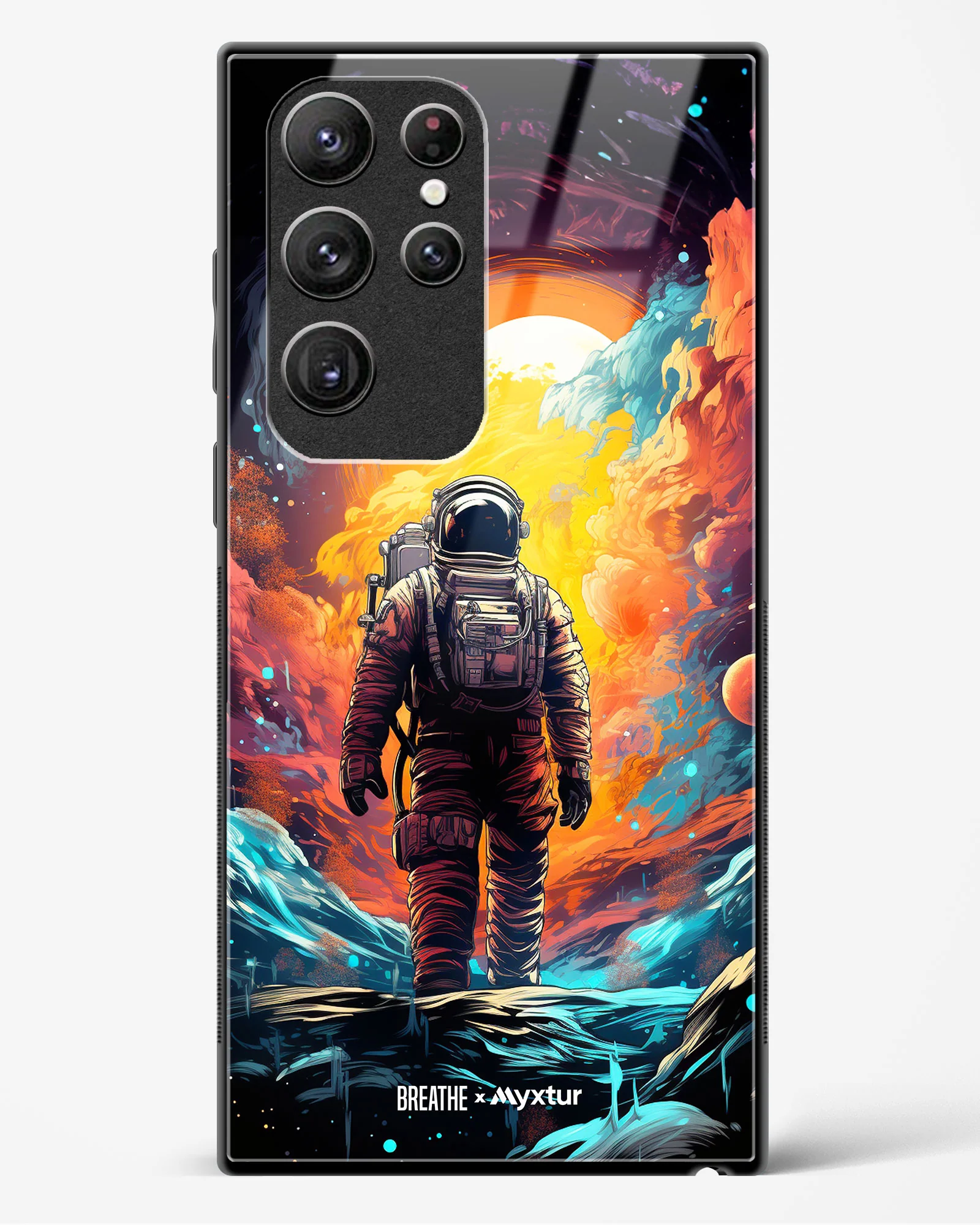 Technicolor Space Adventure [BREATHE] Glass Case Phone Cover (Samsung) - Image 199